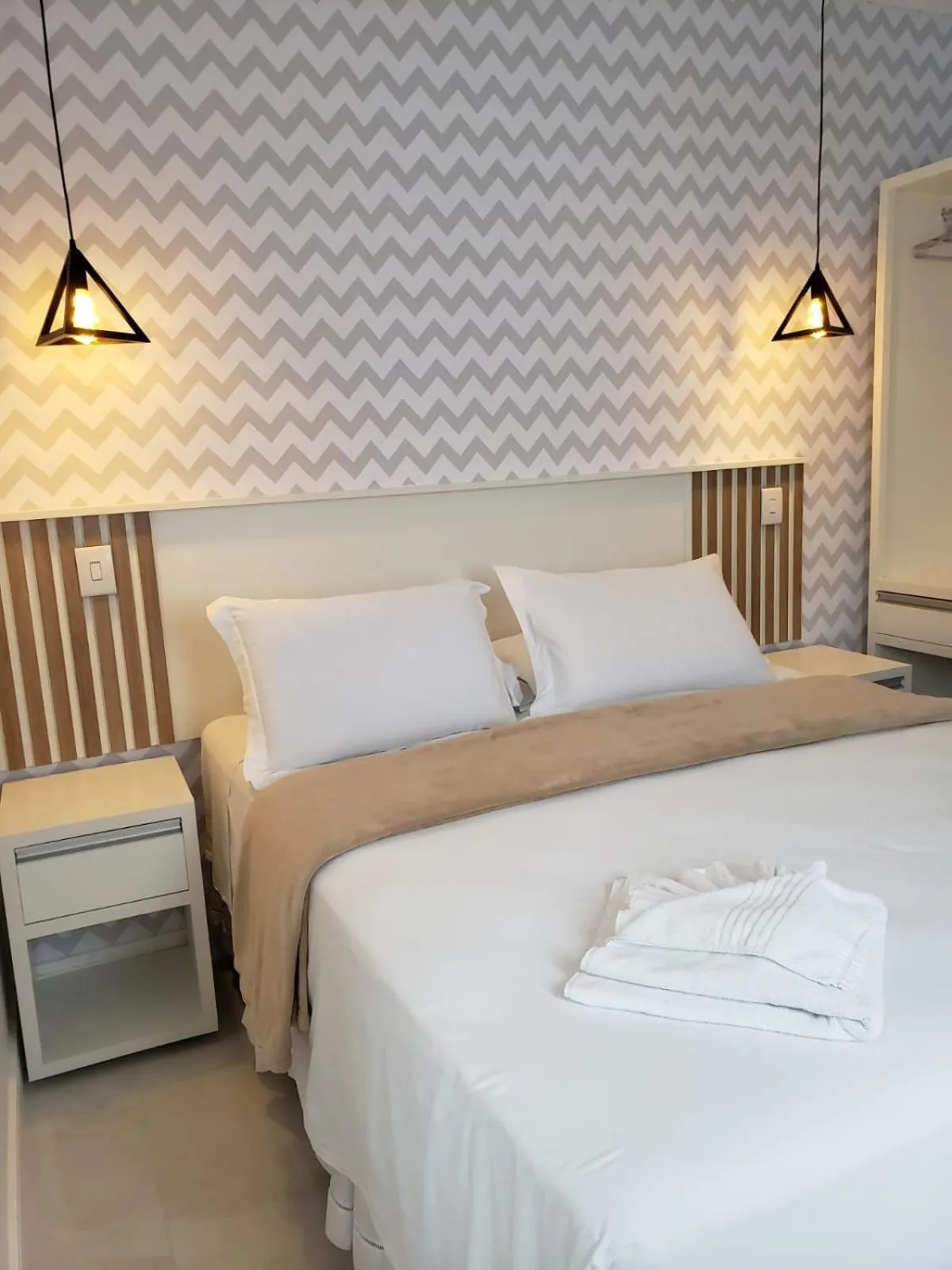 Bed in Pousada Recanto Jota Ge