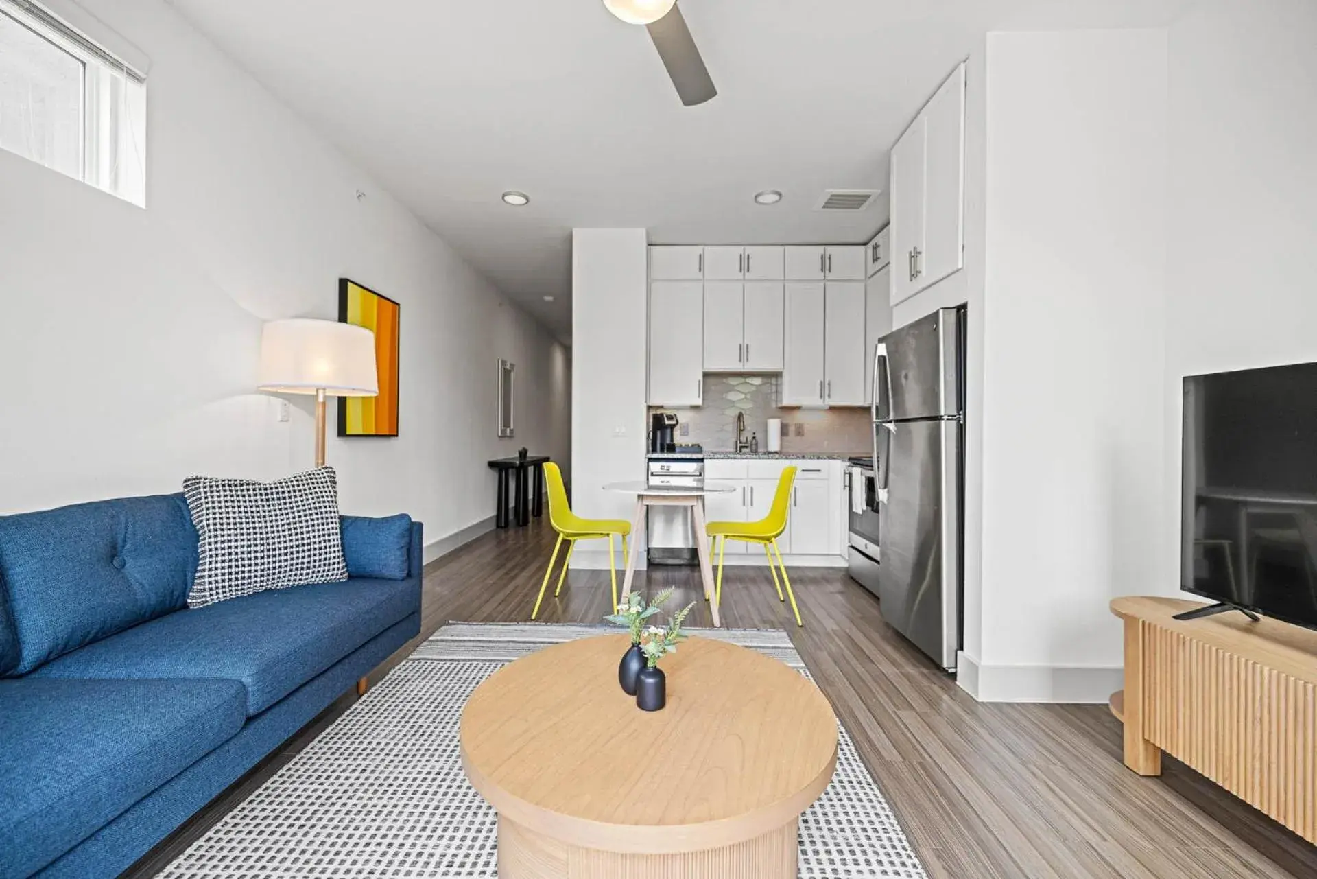 Living room in Placemakr Downtown Austin Living room in Placemakr Downtown Austin