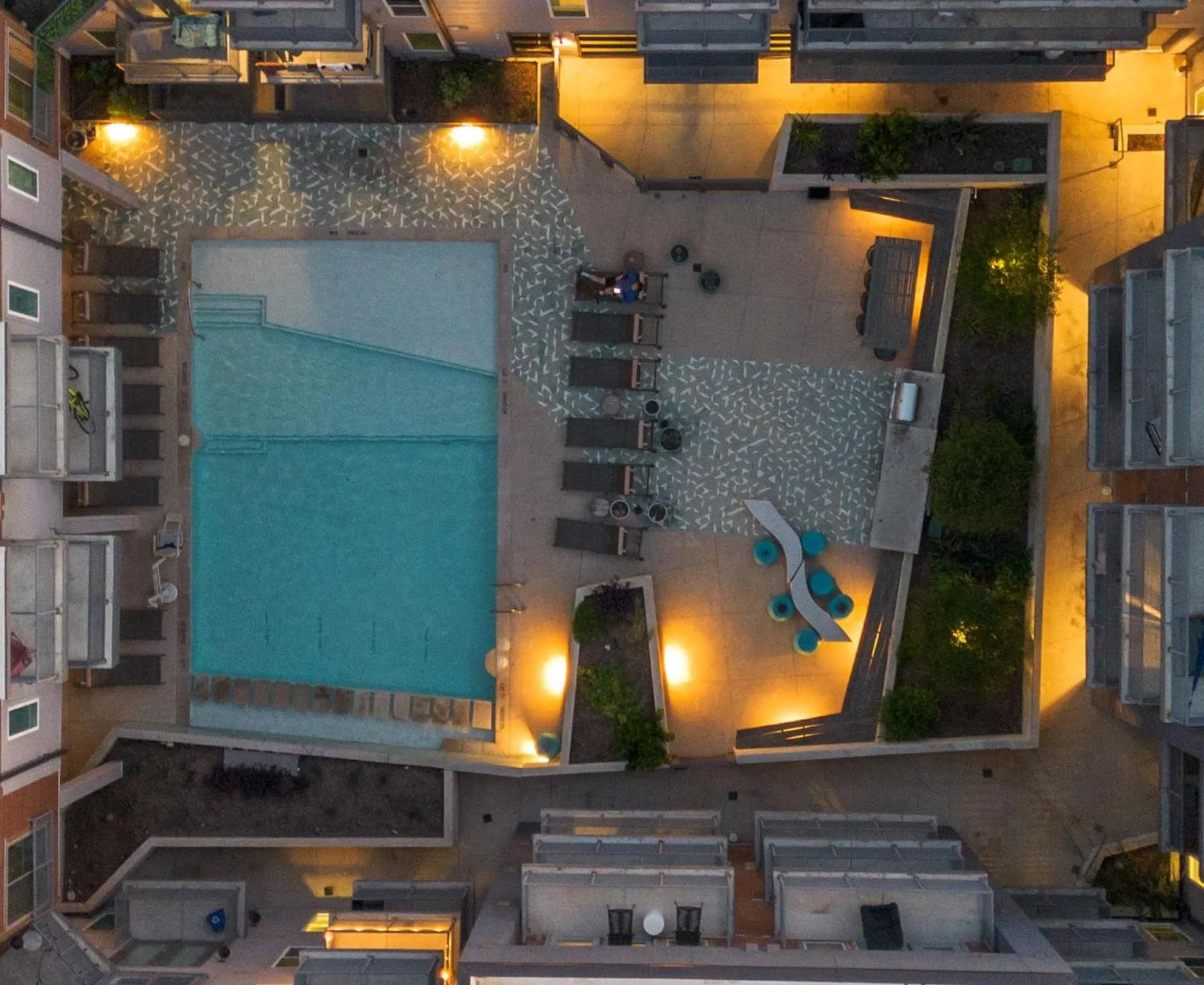 Bird's eye view in Placemakr Downtown Austin