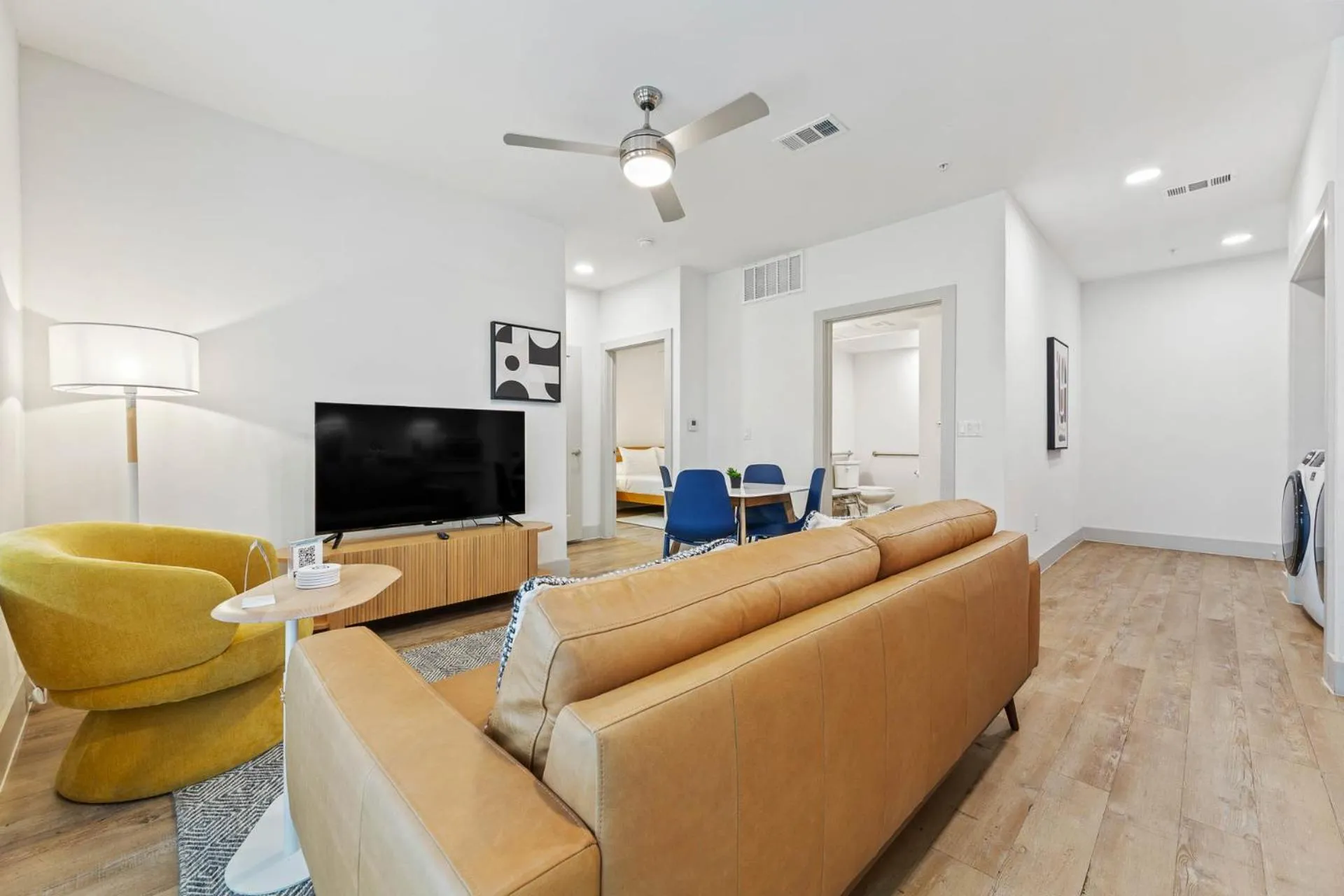 Living room in Placemakr Downtown Austin