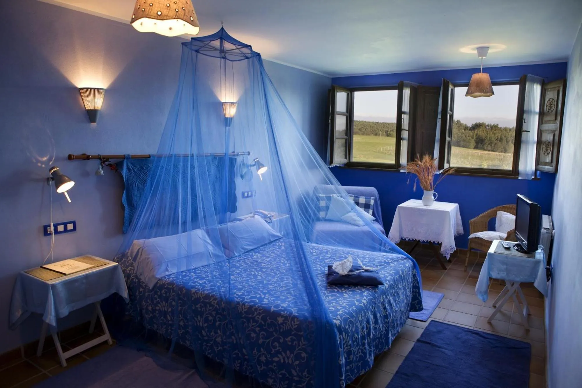 Bed in Hotel Rural La Llosa de Fombona