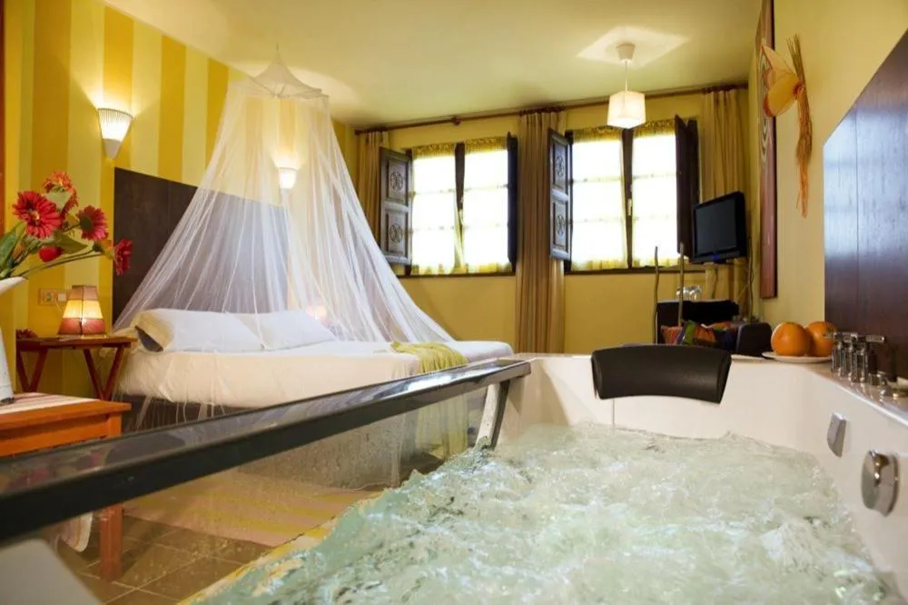 Bed in Hotel Rural La Llosa de Fombona