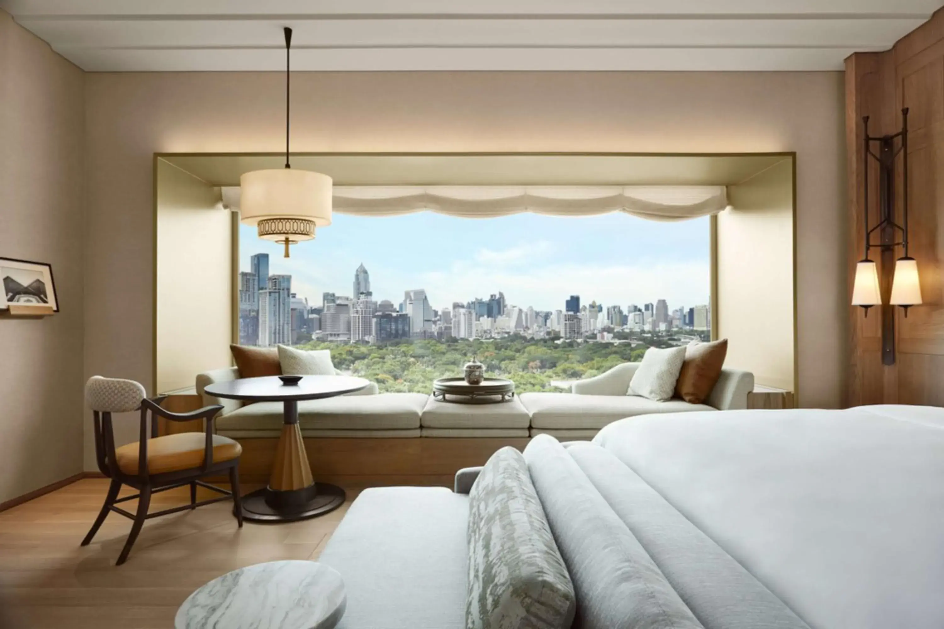 View (from property/room), Bed in Dusit Thani Bangkok View (from property/room), Bed in Dusit Thani Bangkok