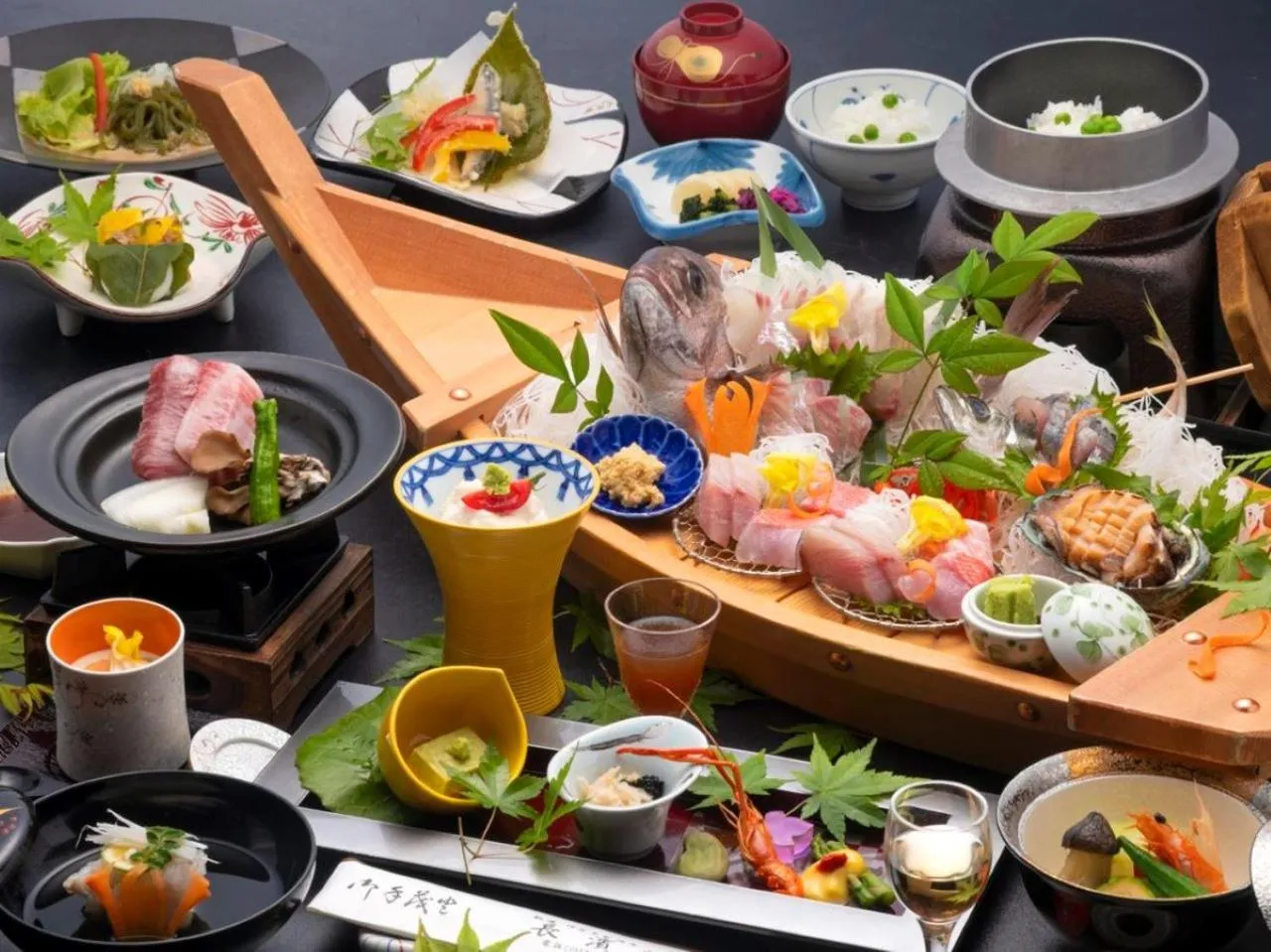 Food in AtamiOnsen Nagahamaen