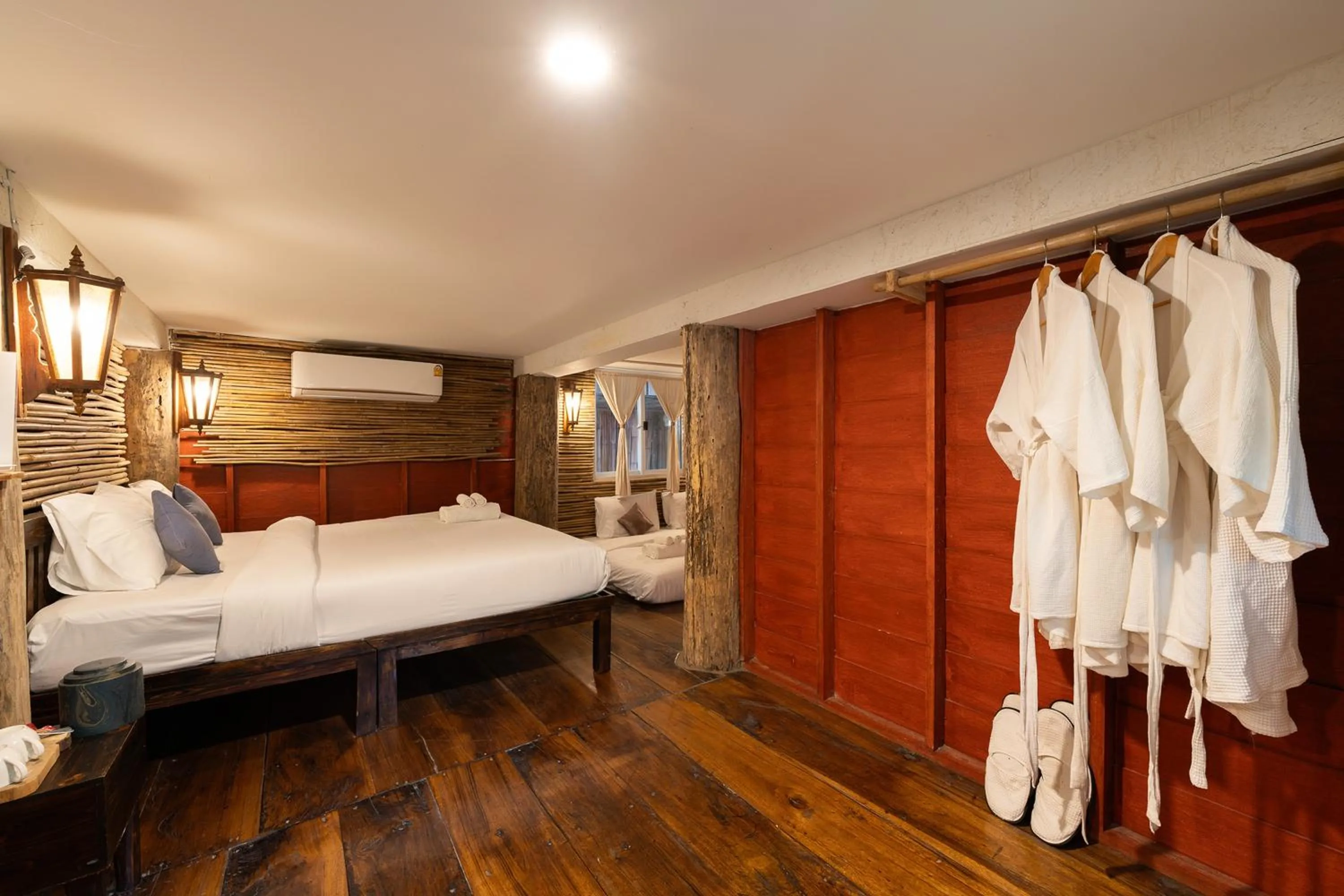 Bed in Monruamsuk Homestay Cafe and Bistro