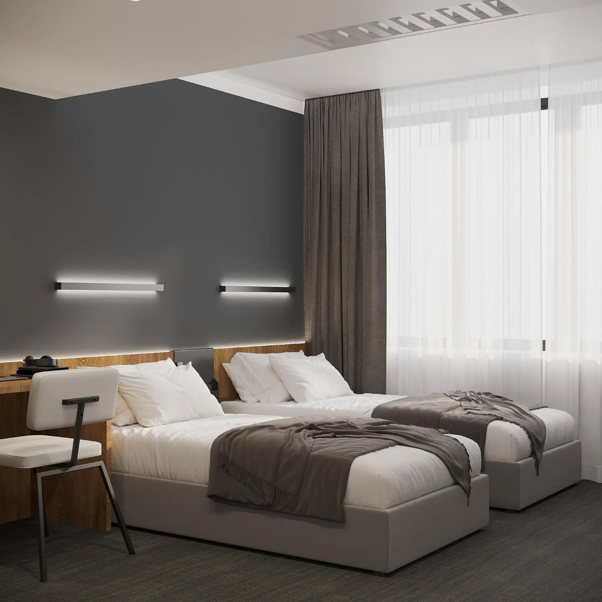 Bed in Duo Hotel by Futuro