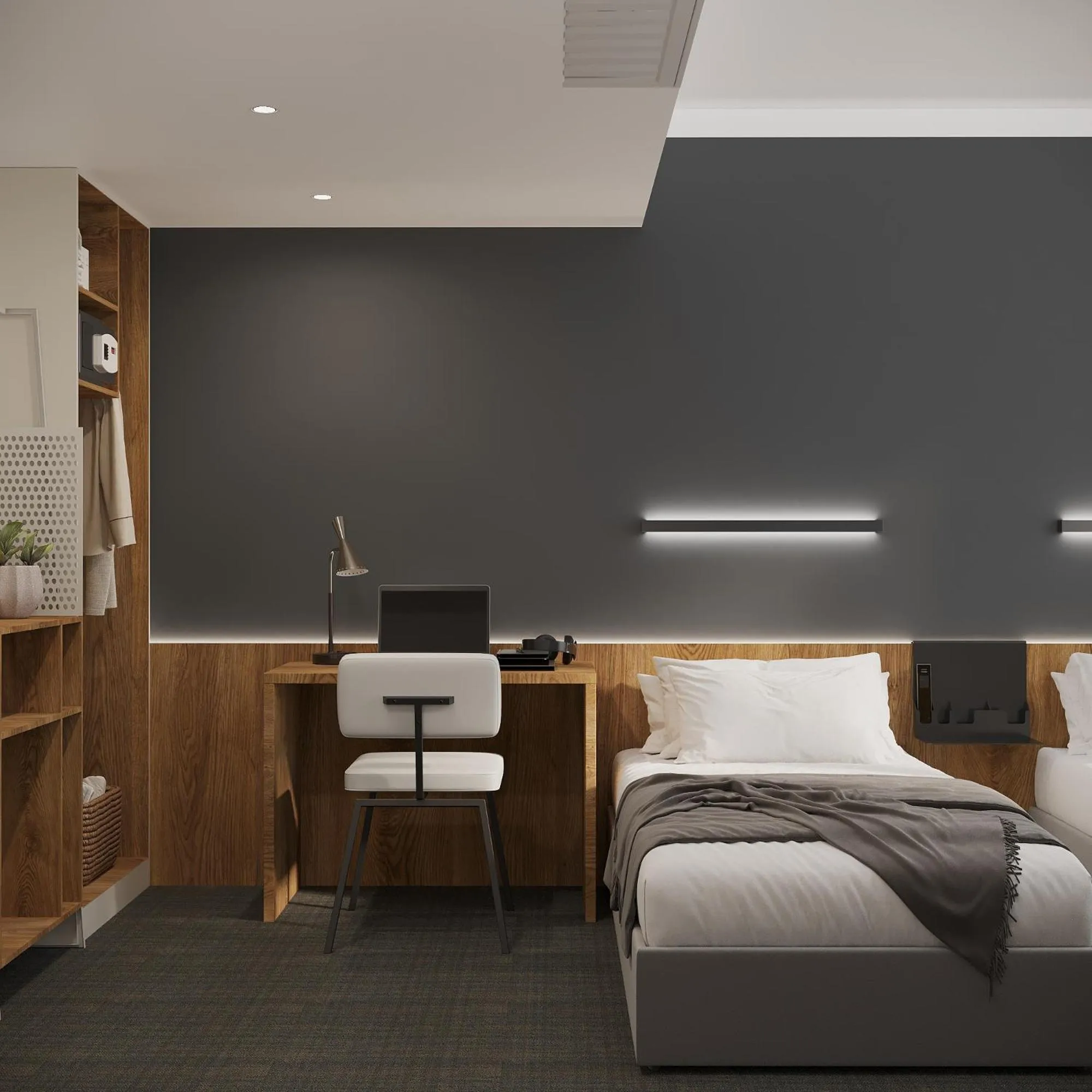 Bed in Duo Hotel by Futuro