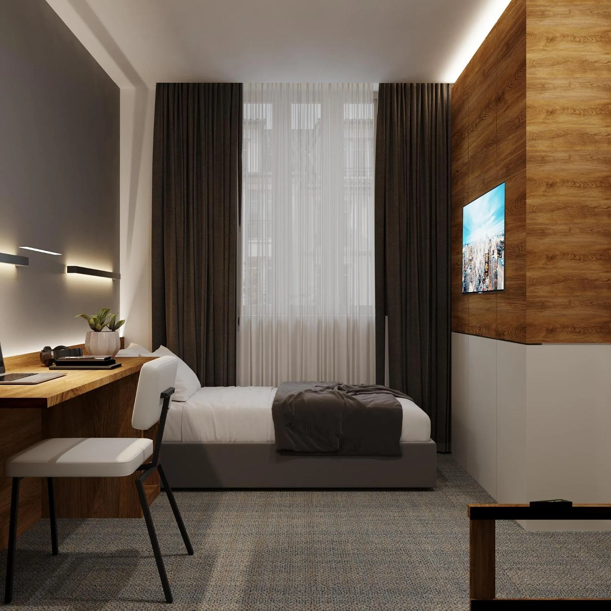 Bed in Duo Hotel by Futuro