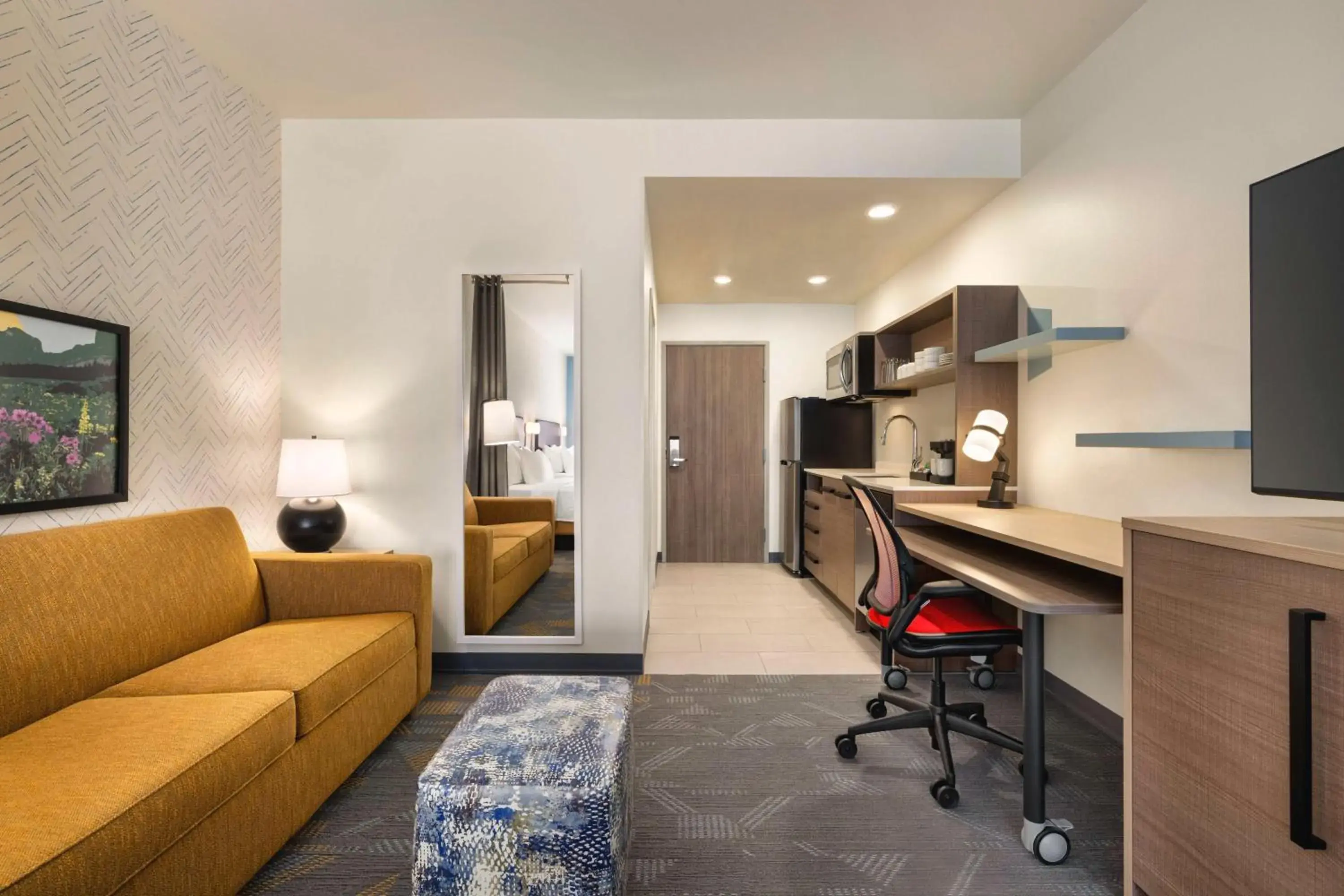 Living room in Home2 Suites Livingston Yellowstone Living room in Home2 Suites Livingston Yellowstone