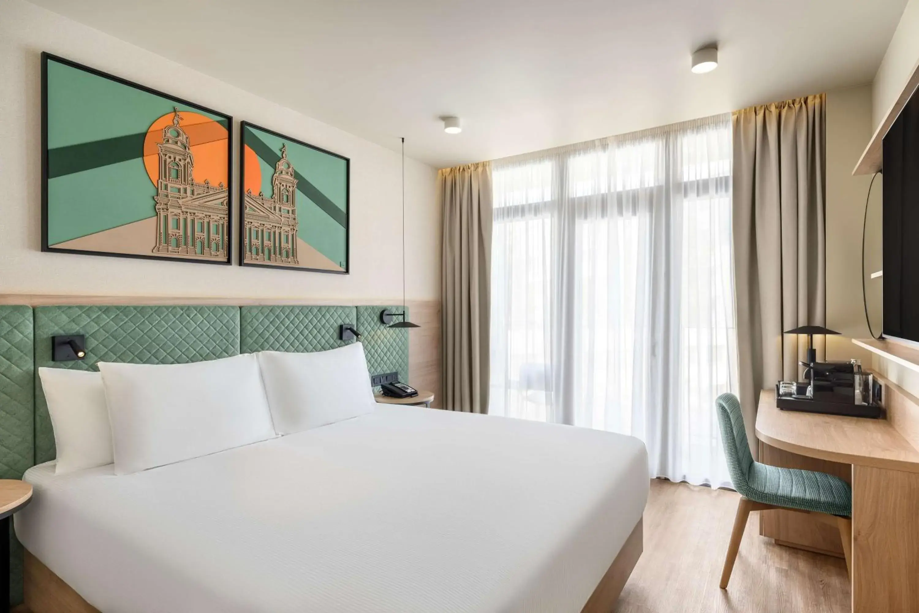 Bed in Hilton Garden Inn Debrecen City Center Bed in Hilton Garden Inn Debrecen City Center