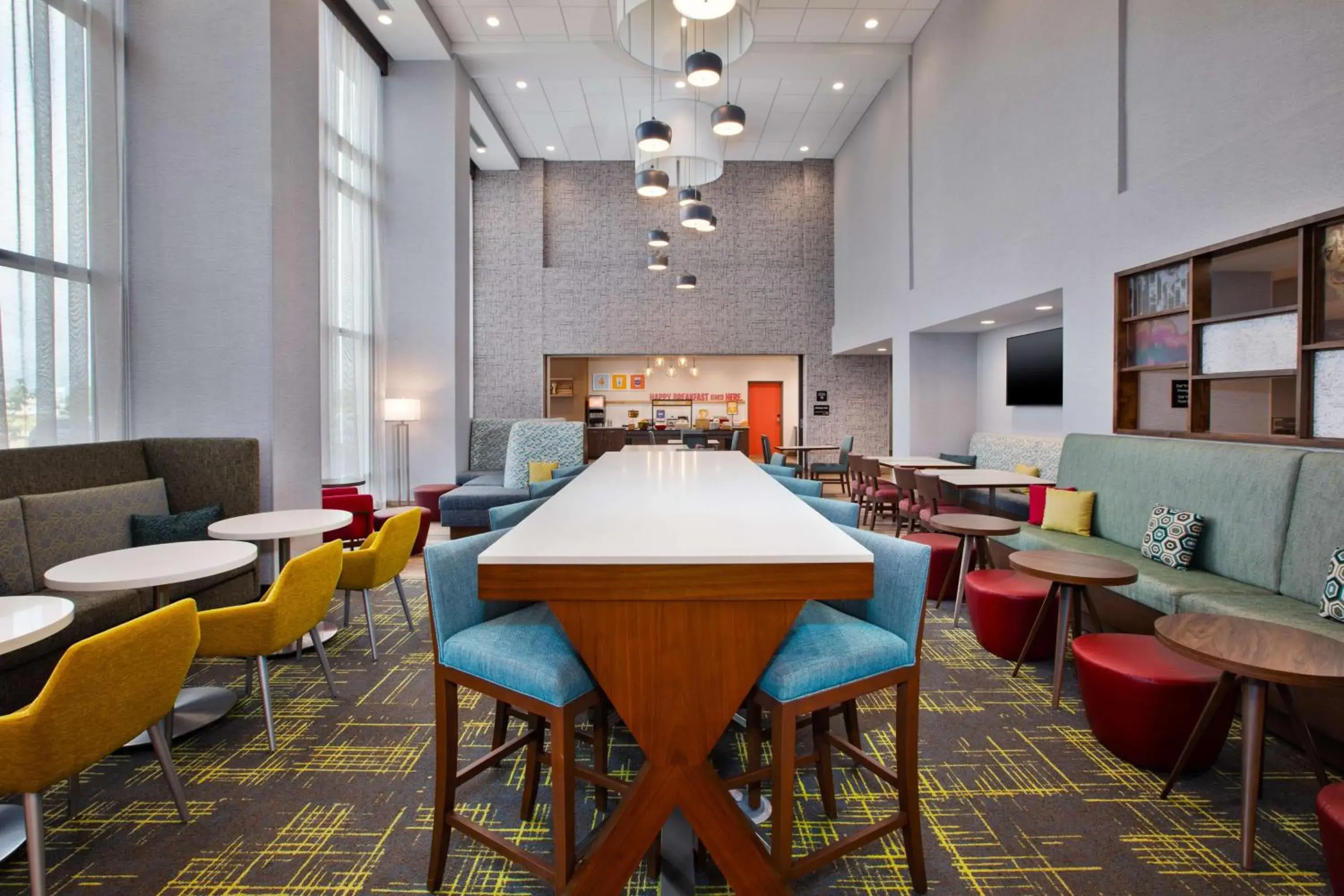 Lobby or reception in Hampton Inn & Suites By Hilton Indianapolis South Greenwood Lobby or reception in Hampton Inn & Suites By Hilton Indianapolis South Greenwood