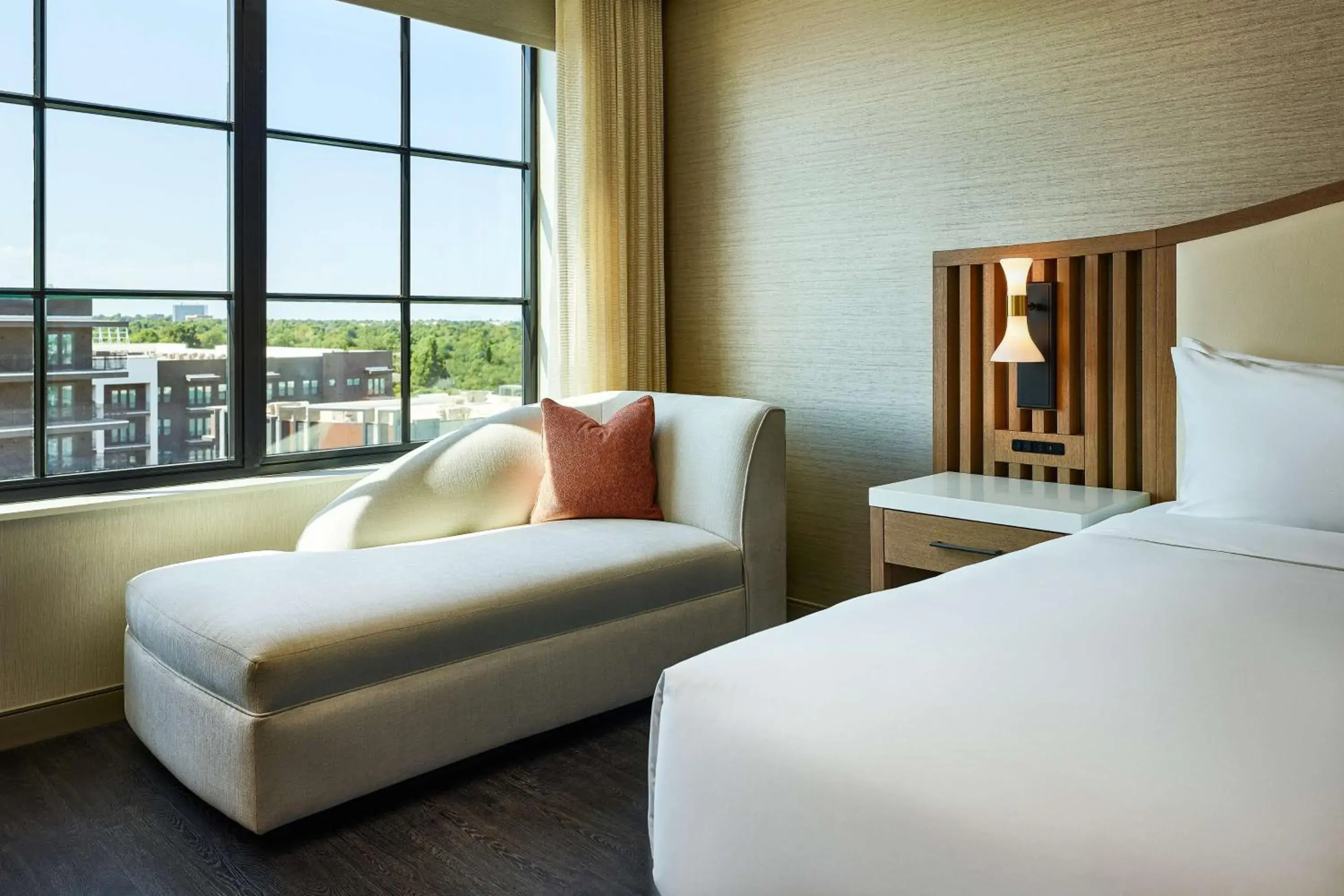 Living room, Bed in Lively Hotel On Oak Oklahoma City, Tapestry By Hilton Living room, Bed in Lively Hotel On Oak Oklahoma City, Tapestry By Hilton