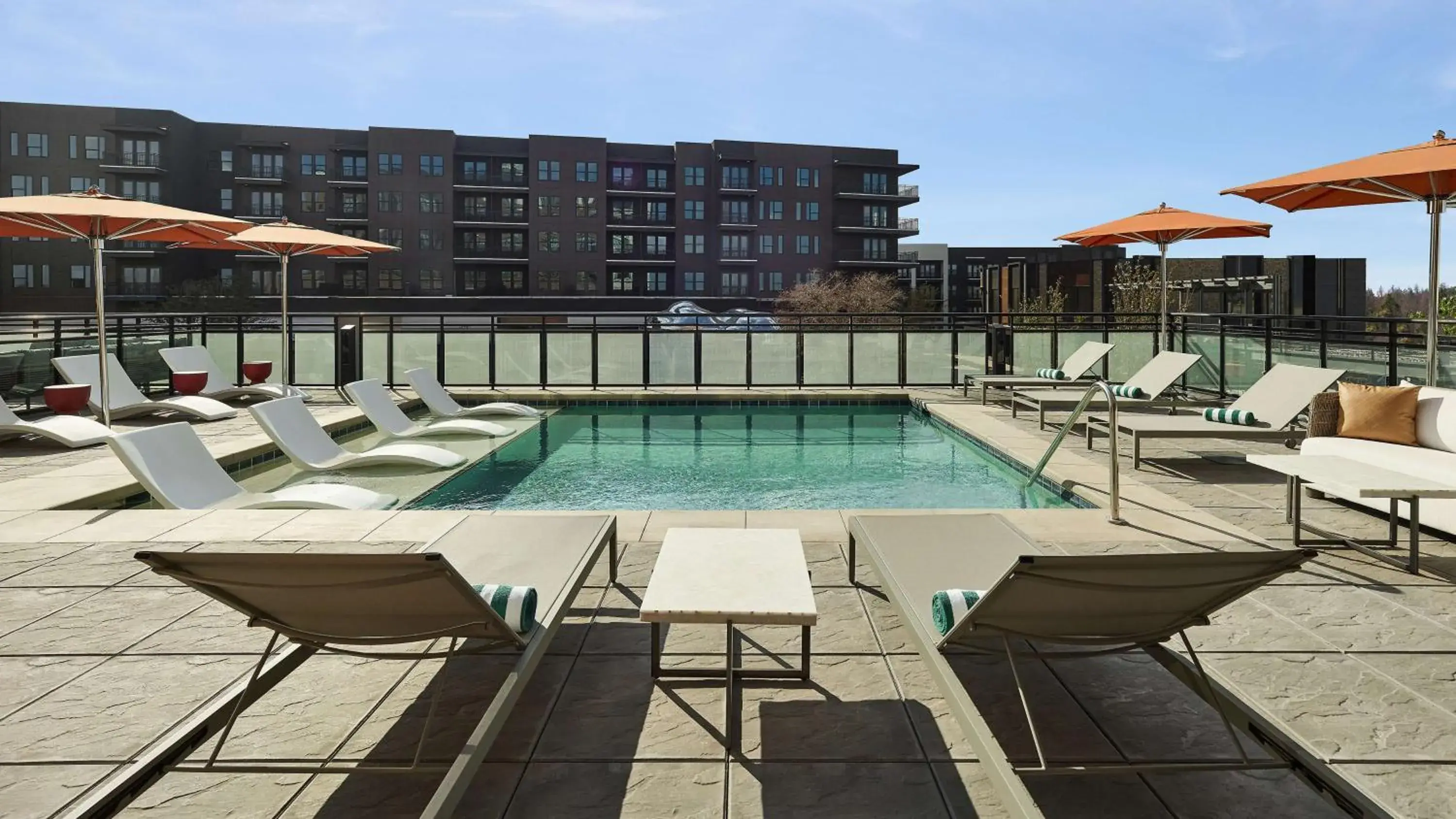 Pool view in Lively Hotel On Oak Oklahoma City, Tapestry By Hilton Pool view in Lively Hotel On Oak Oklahoma City, Tapestry By Hilton