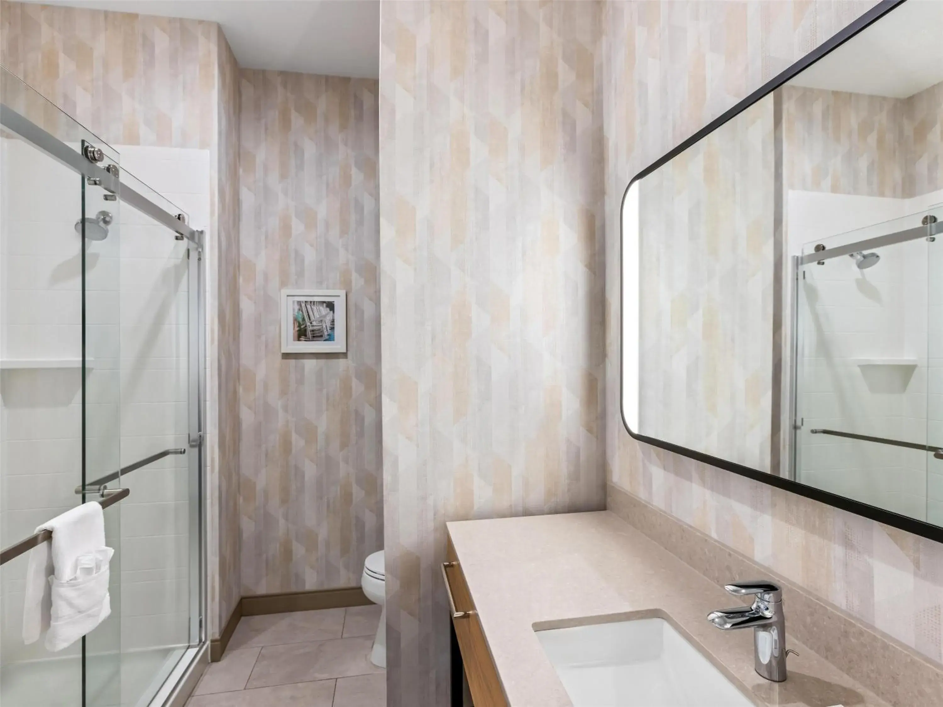 Bathroom in Hampton Inn St Ignace Lakefront Mackinac Bathroom in Hampton Inn St Ignace Lakefront Mackinac