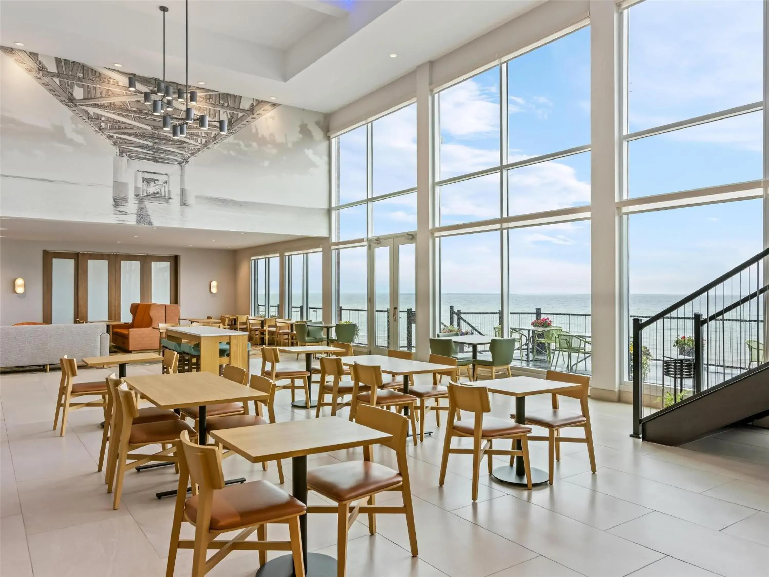 Breakfast in Hampton Inn St Ignace Lakefront Mackinac Breakfast in Hampton Inn St Ignace Lakefront Mackinac