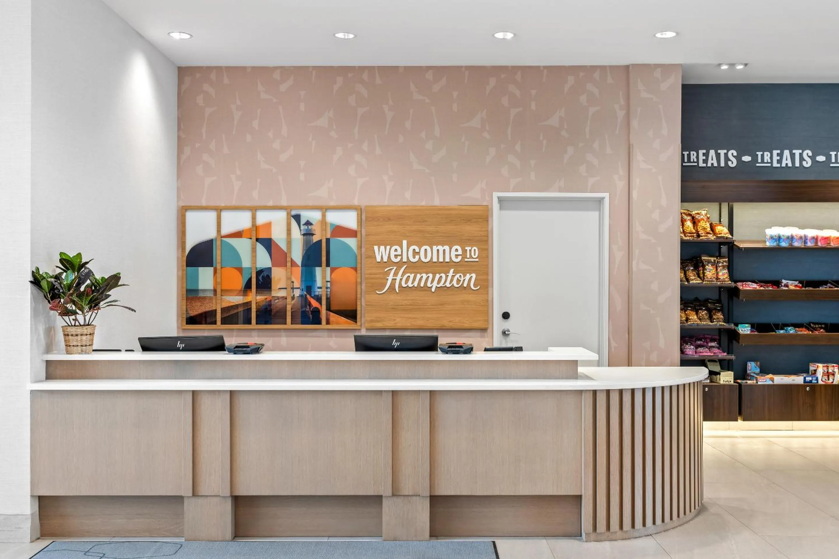 Lobby or reception in Hampton Inn St Ignace Lakefront Mackinac