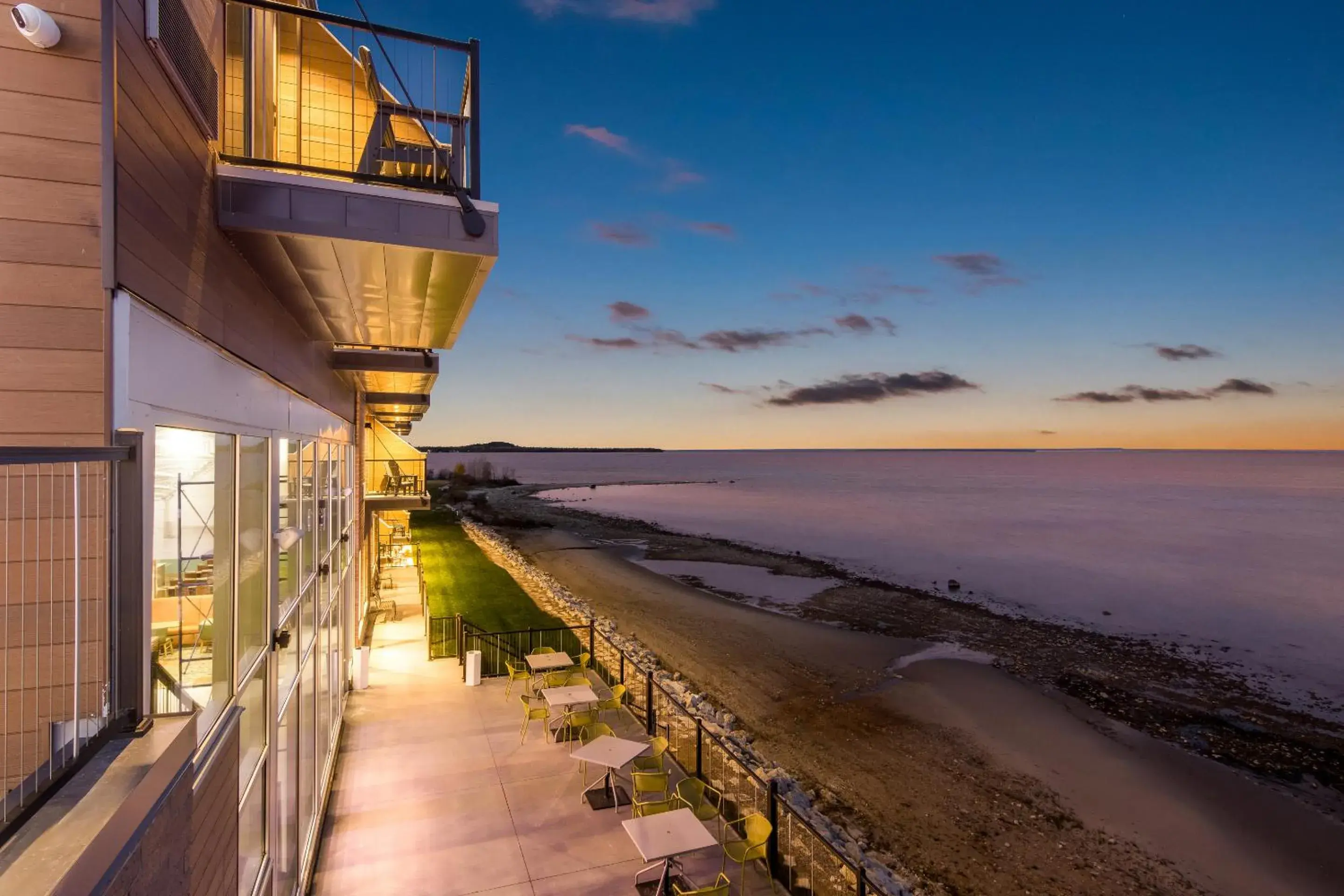 Lake view in Hampton Inn St Ignace Lakefront Mackinac Lake view in Hampton Inn St Ignace Lakefront Mackinac
