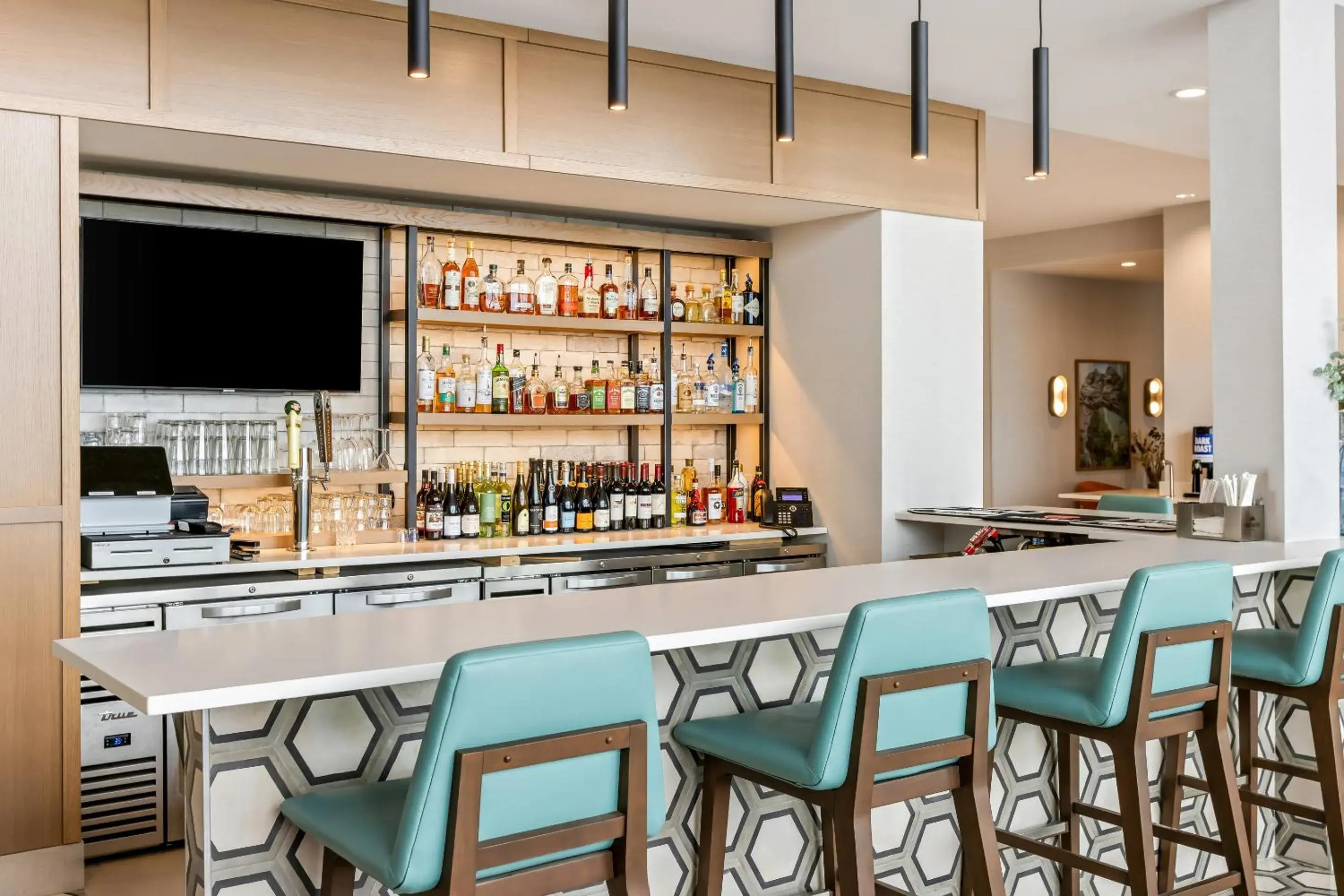 Lounge or bar in Hampton Inn St Ignace Lakefront Mackinac Lounge or bar in Hampton Inn St Ignace Lakefront Mackinac