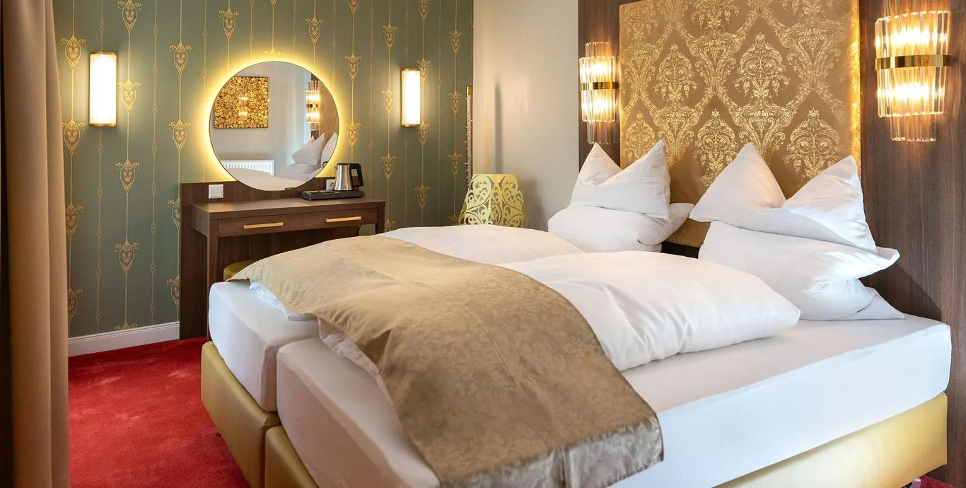 Bed in Hotel am Prinzengarten, inklusive AlbCard