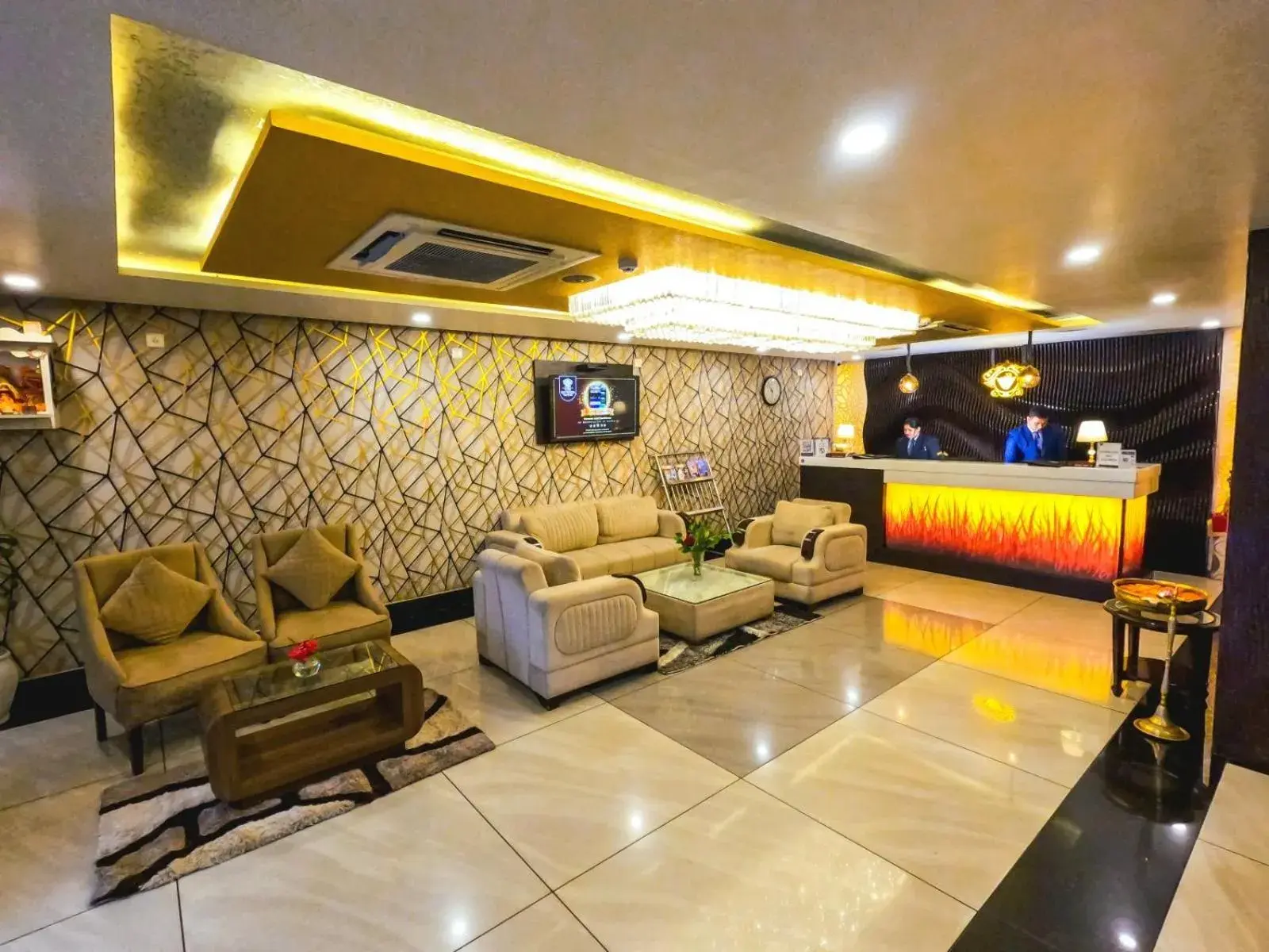 Lobby or reception in Hotel Sidh Vedantha Lobby or reception in Hotel Sidh Vedantha