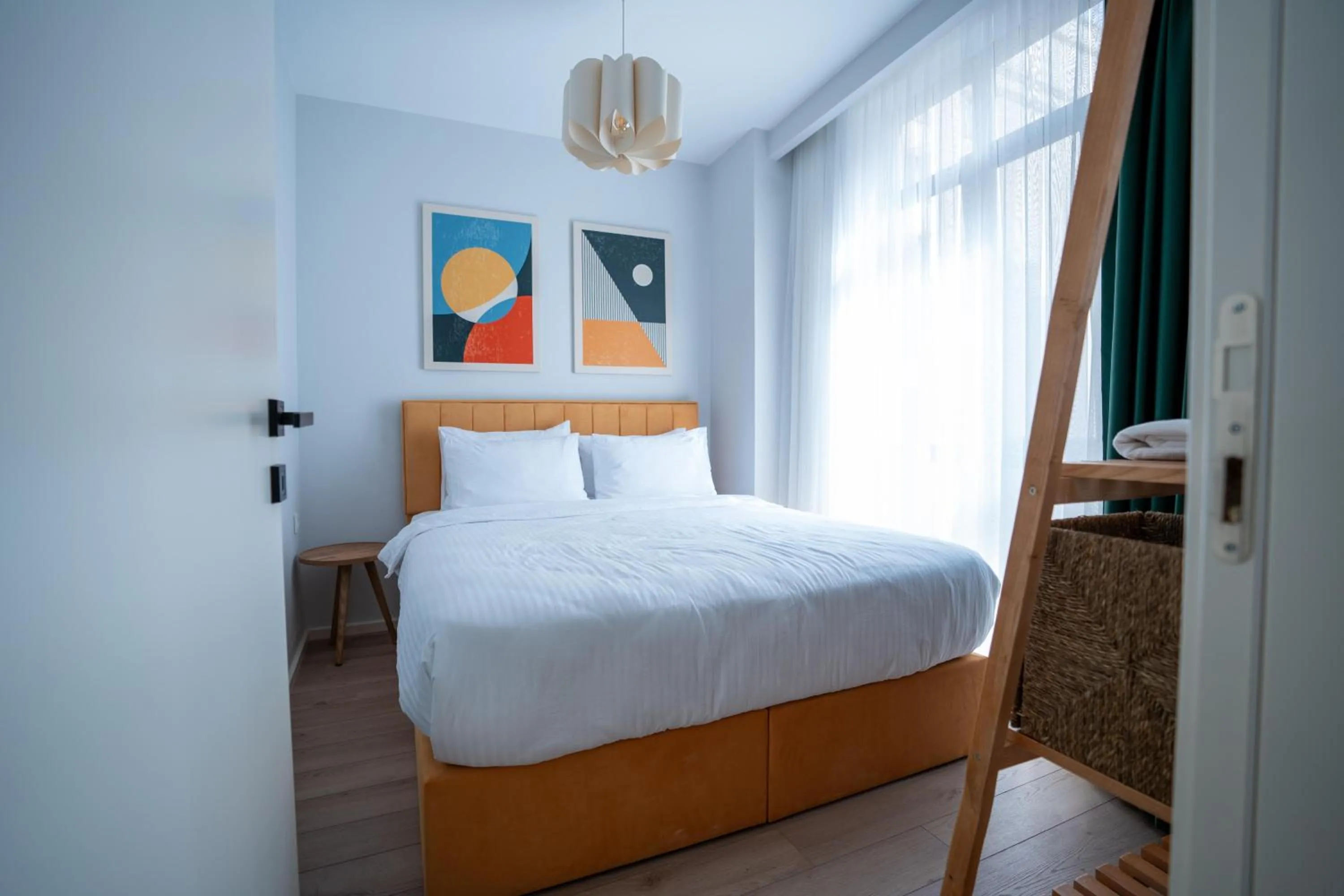 Bed in Bird Nest Suites