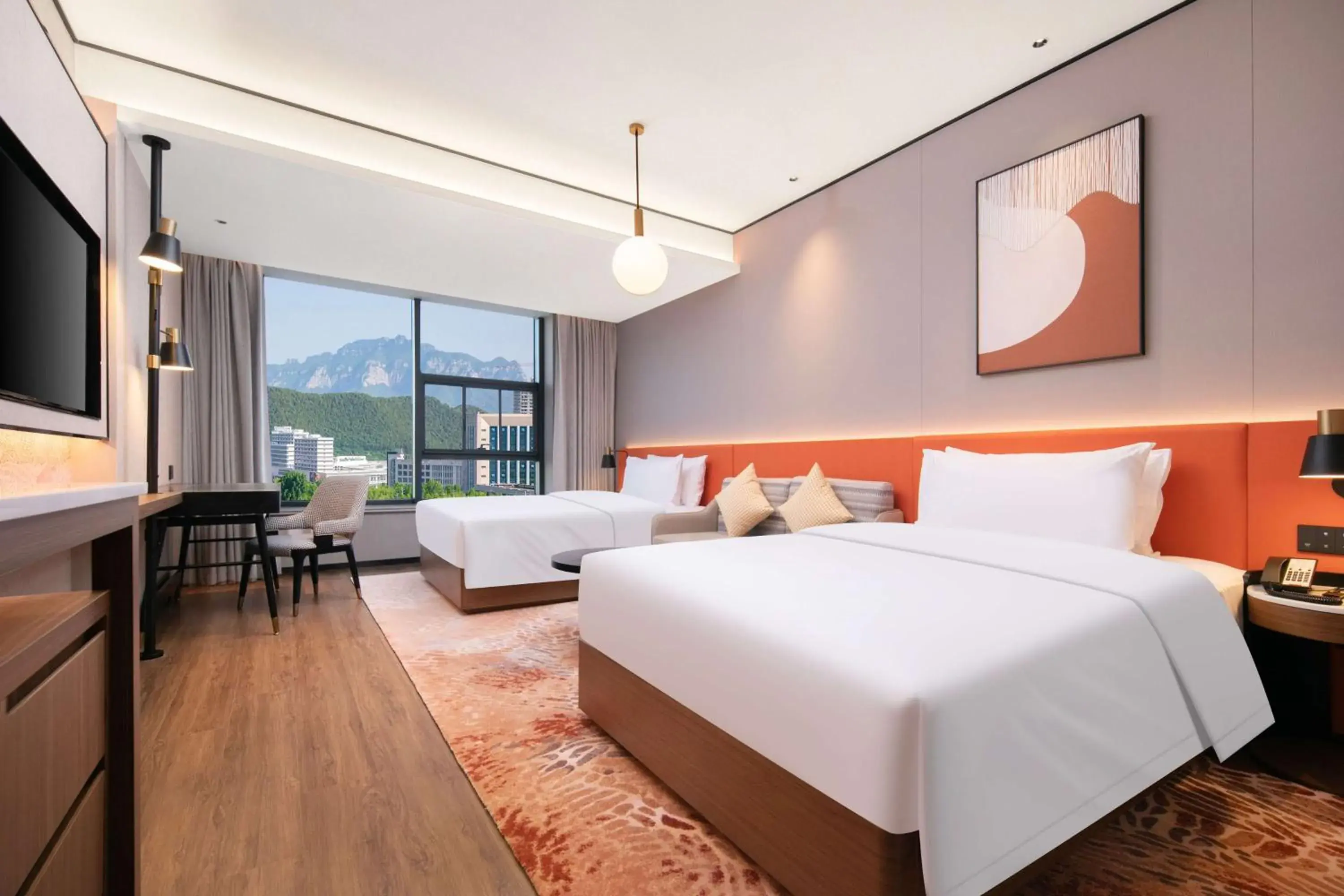 Bedroom, Bed in Hilton Garden Inn Handan She County Bedroom, Bed in Hilton Garden Inn Handan She County