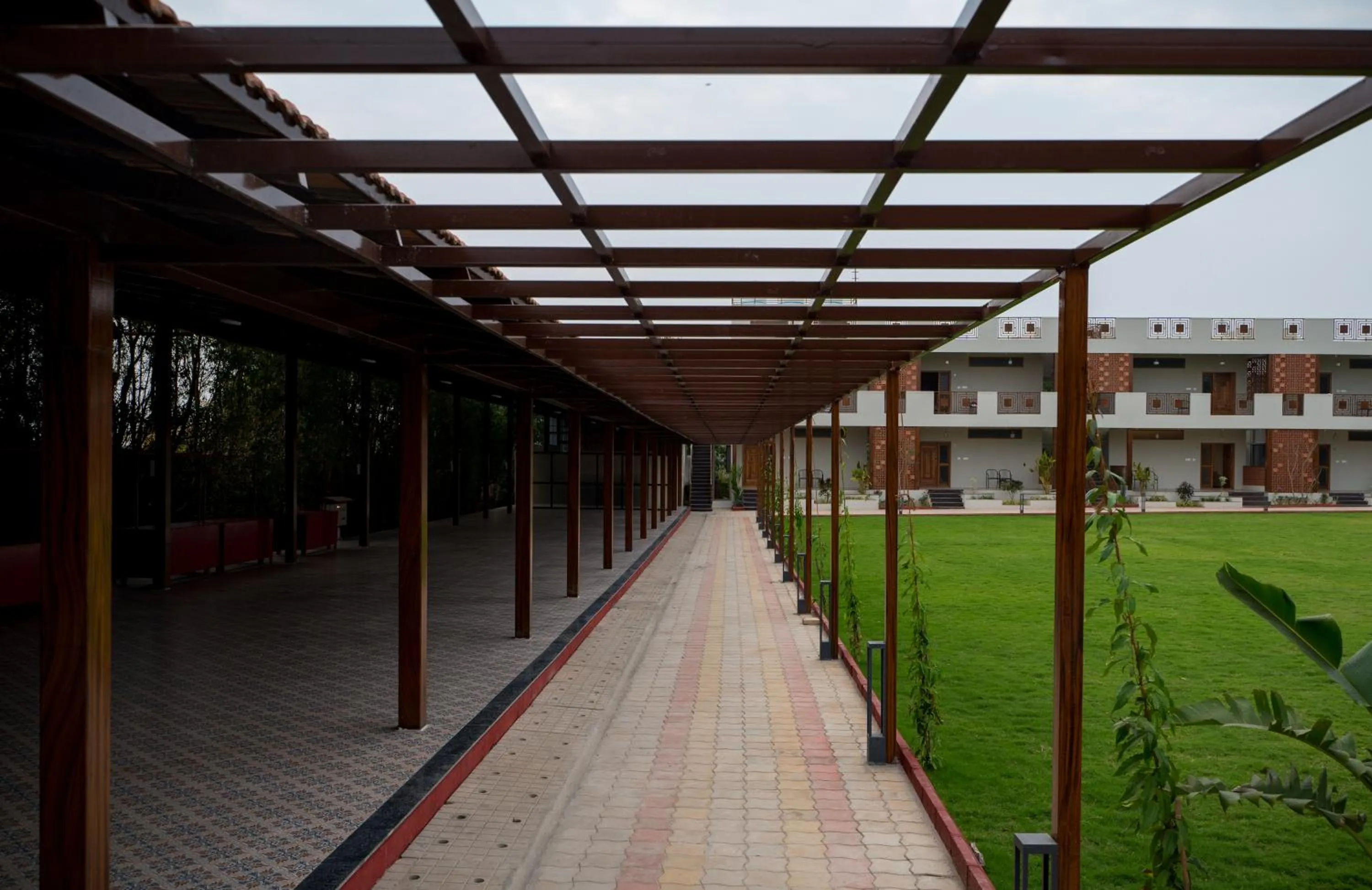 Garden view in Poojaris Nirantara - Mysuru