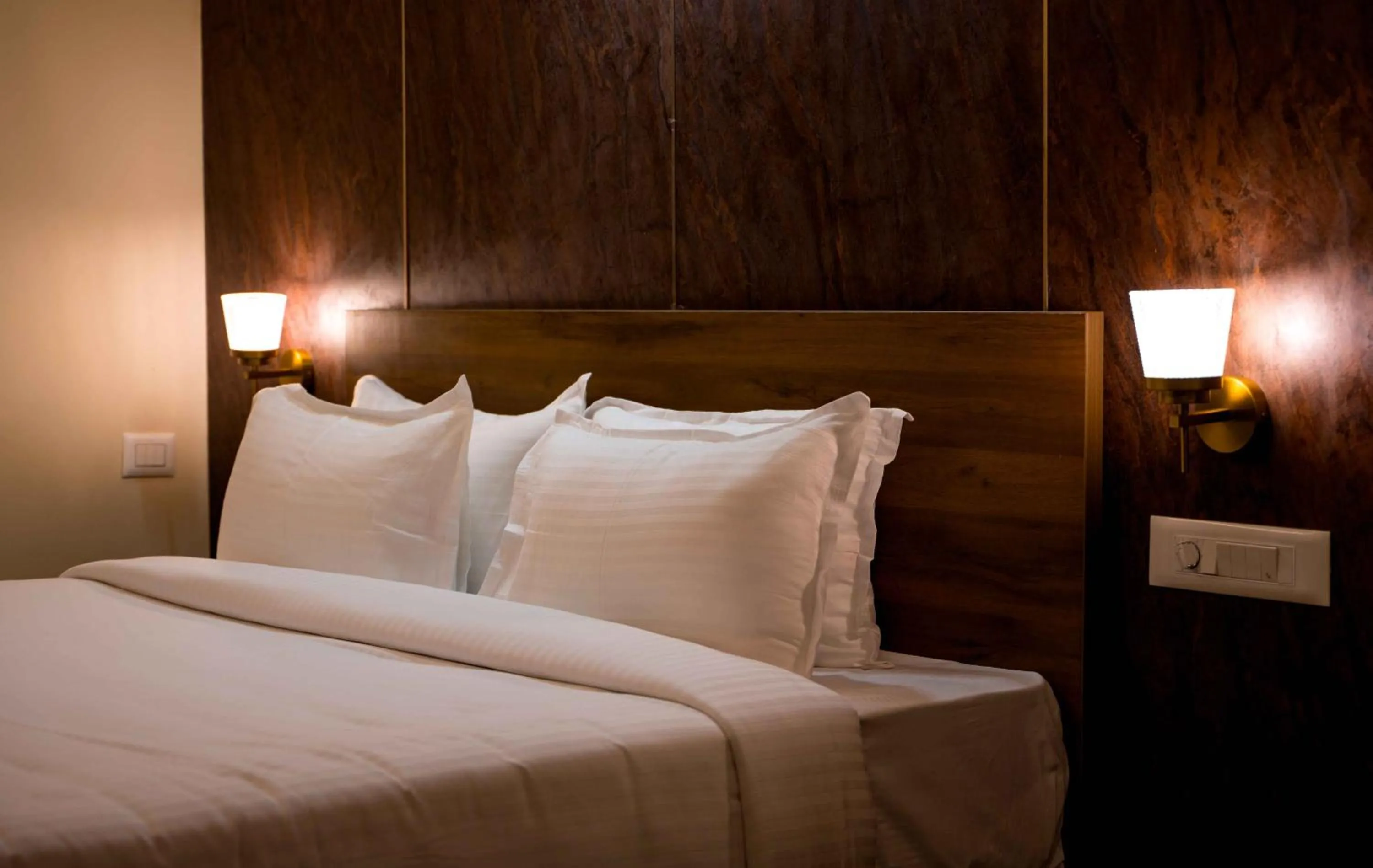 Bed in Poojaris Nirantara - Mysuru