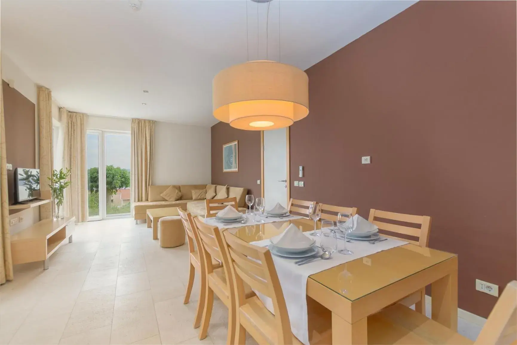 Living room in Apartments Grand Novi Vinodolski Resort Living room in Apartments Grand Novi Vinodolski Resort