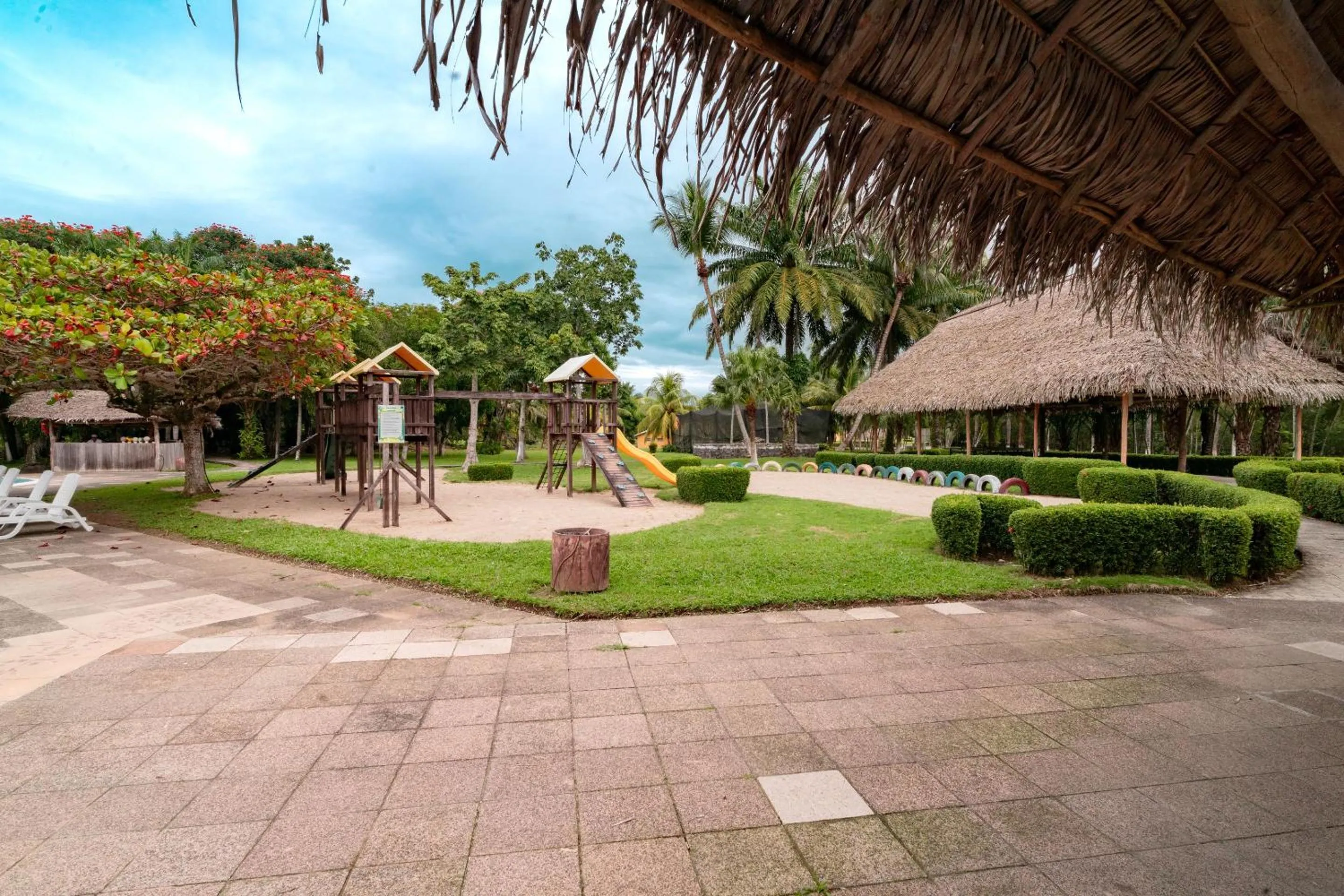 Children play ground in Amatique Bay Hotel