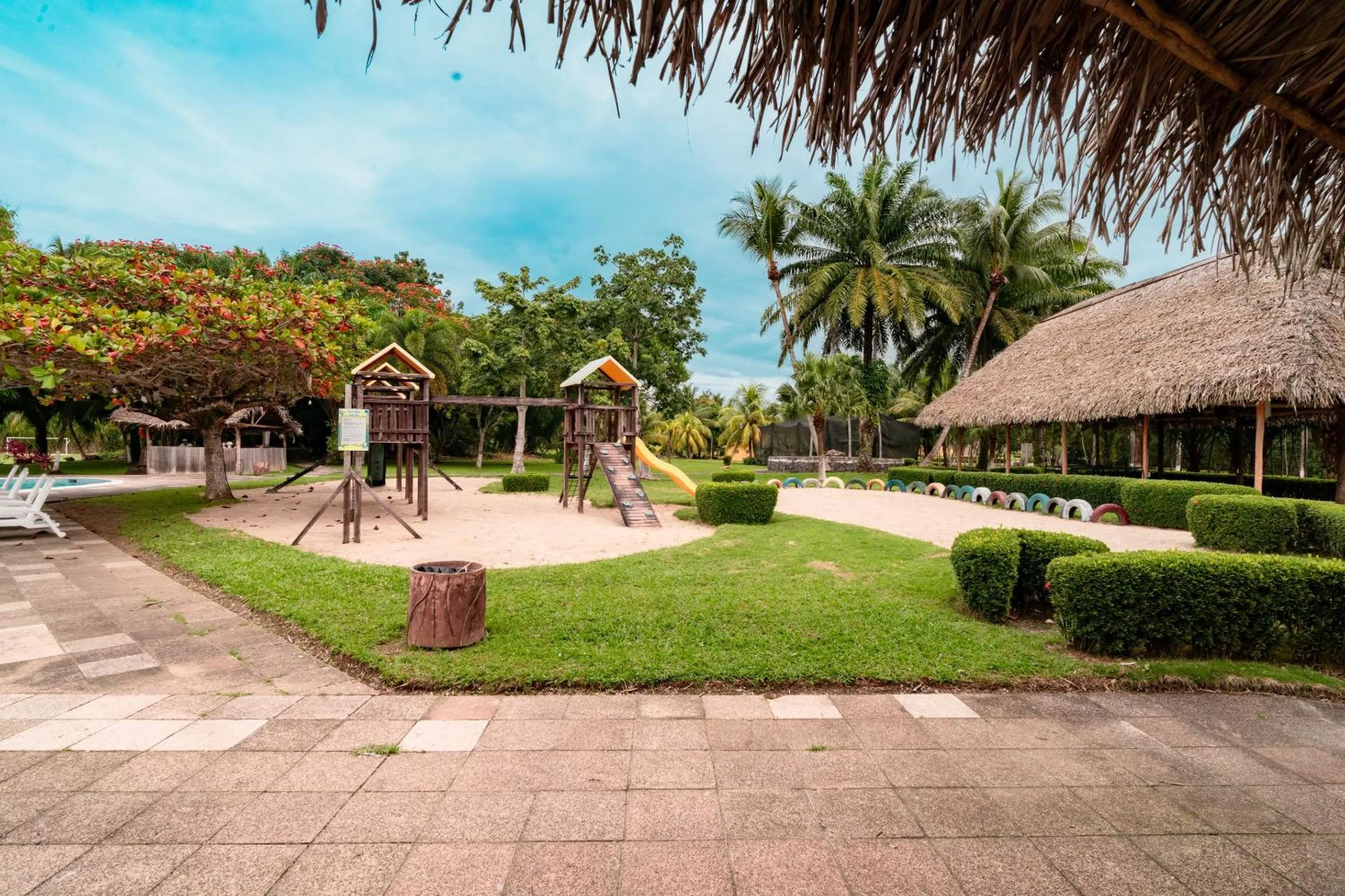 Children play ground in Amatique Bay Hotel