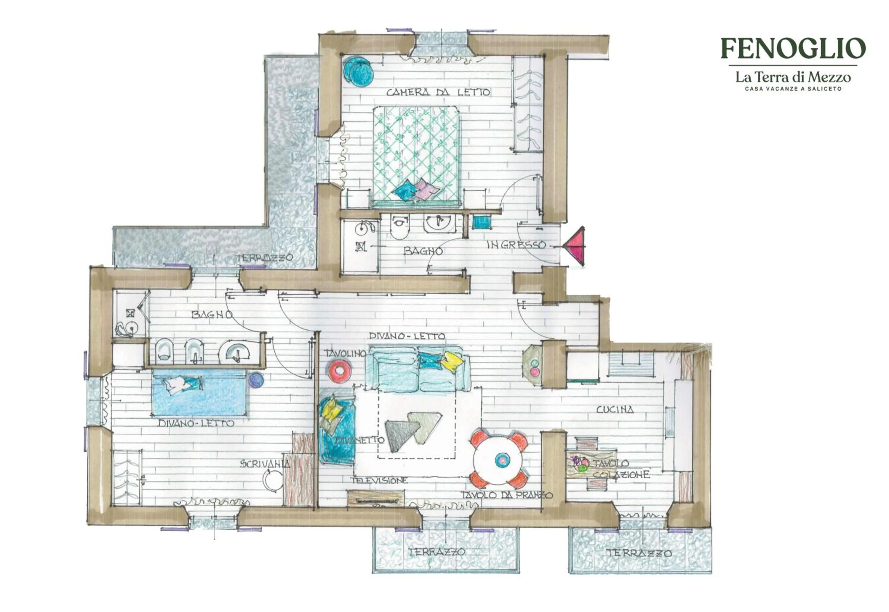Floor plan in La Terra di Mezzo