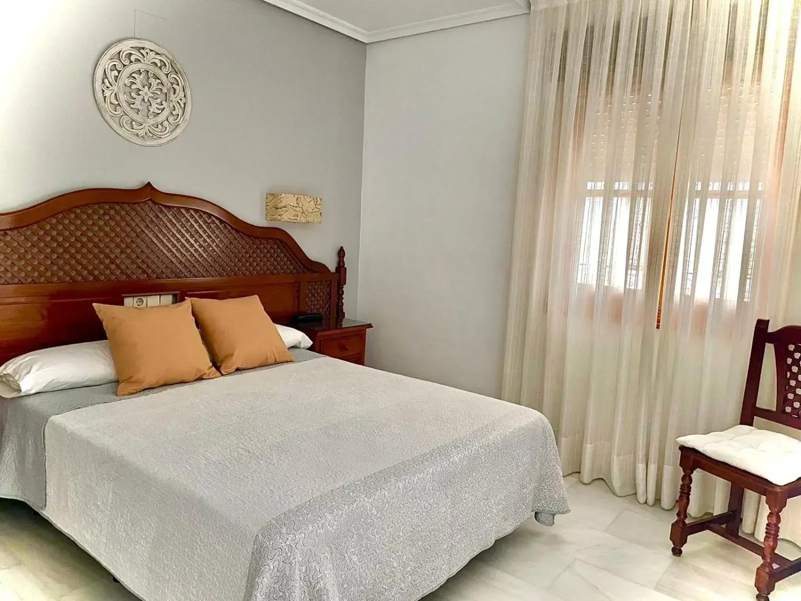 Bed in Hotel Los Omeyas Bed in Hotel Los Omeyas