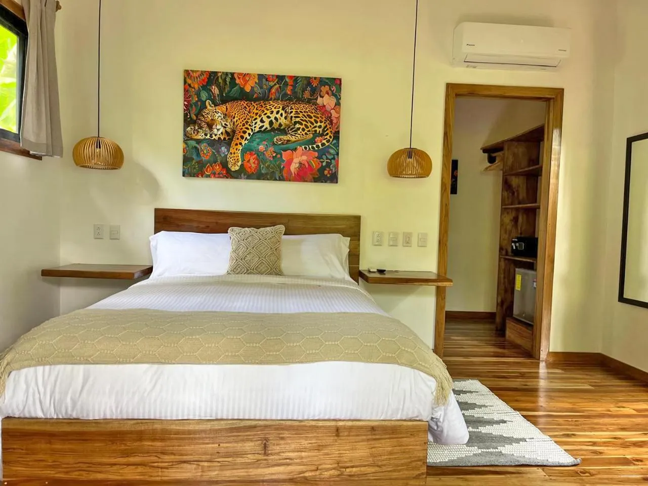 Bed in El Nido Jungle Lodge