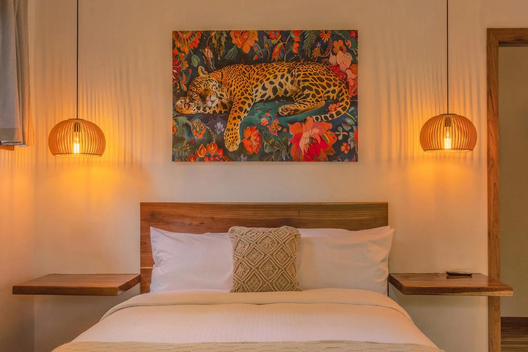 Bed in El Nido Jungle Lodge