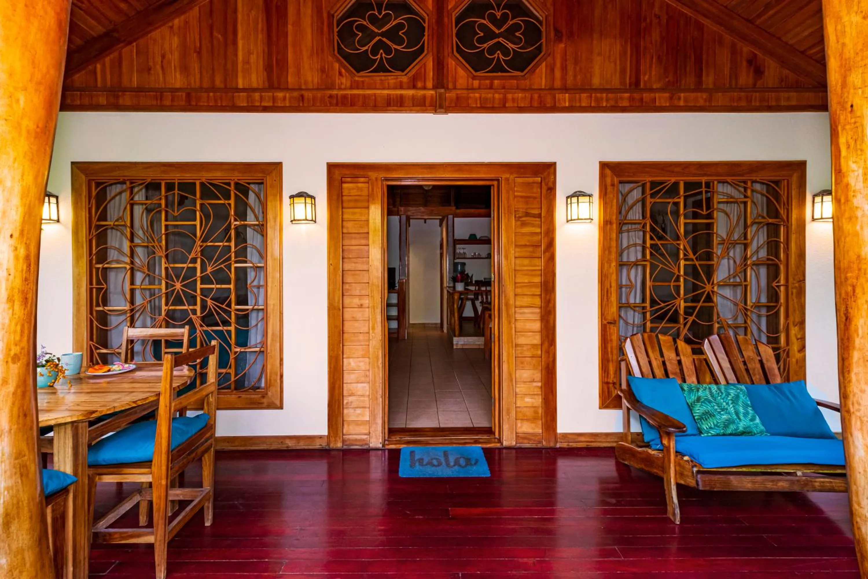 Seating area in El Nido Jungle Lodge
