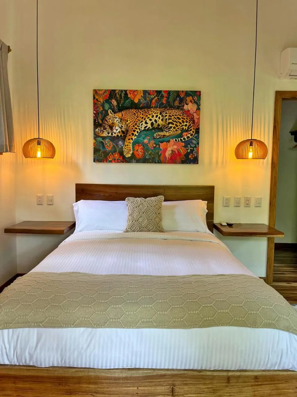 Bed in El Nido Jungle Lodge