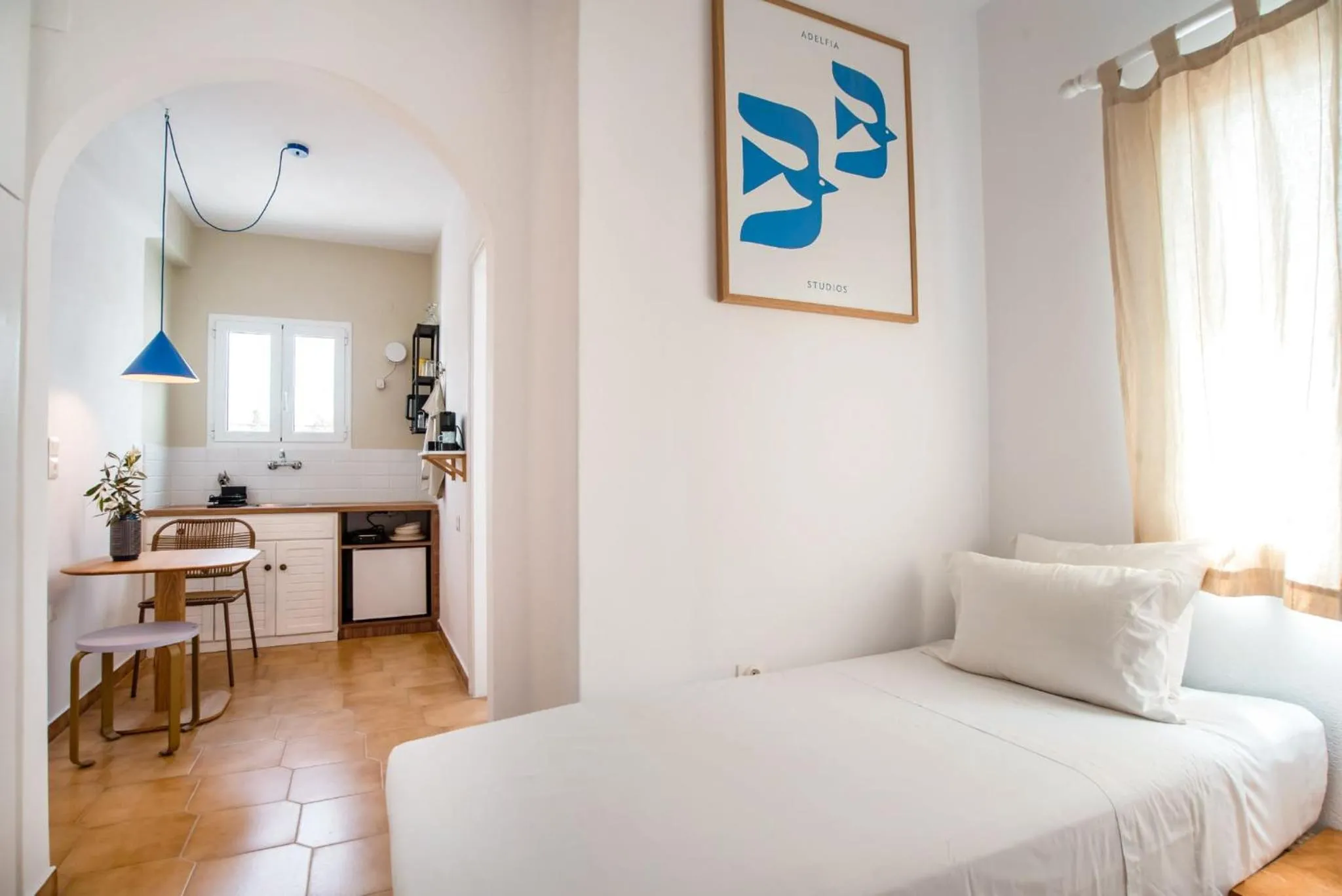 Living room, Bed in Adelfia Studios