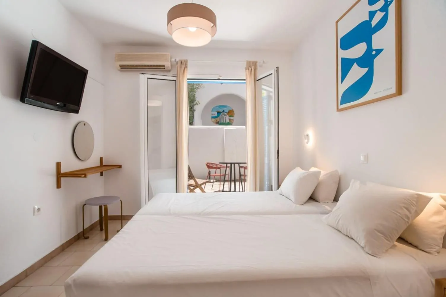 Living room, Bed in Adelfia Studios
