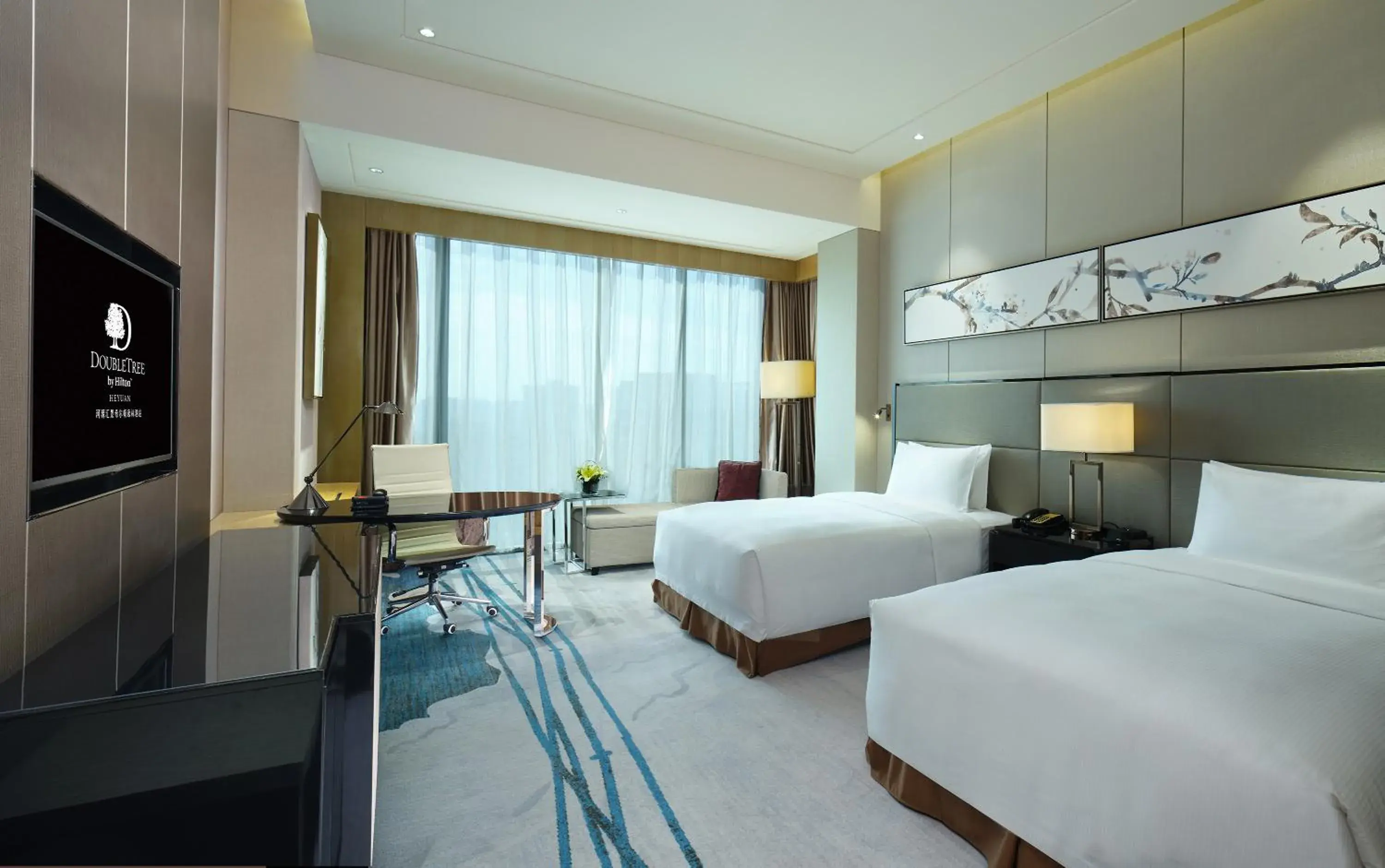 Executive Twin Room - Lounge Access in DoubleTree by Hilton Heyuan Executive Twin Room - Lounge Access in DoubleTree by Hilton Heyuan