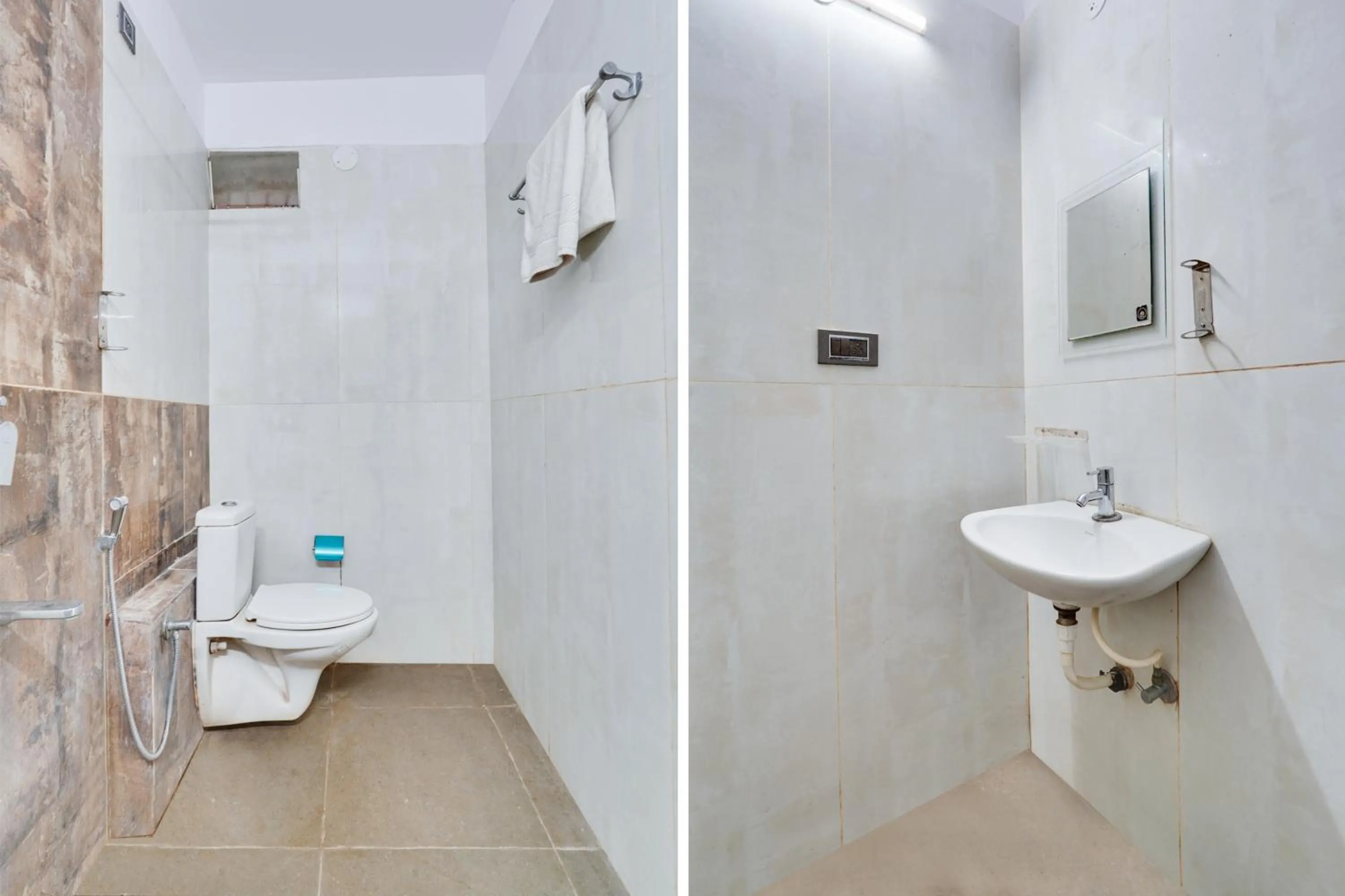Bathroom in Super Collection O Bangalore Airport Road
