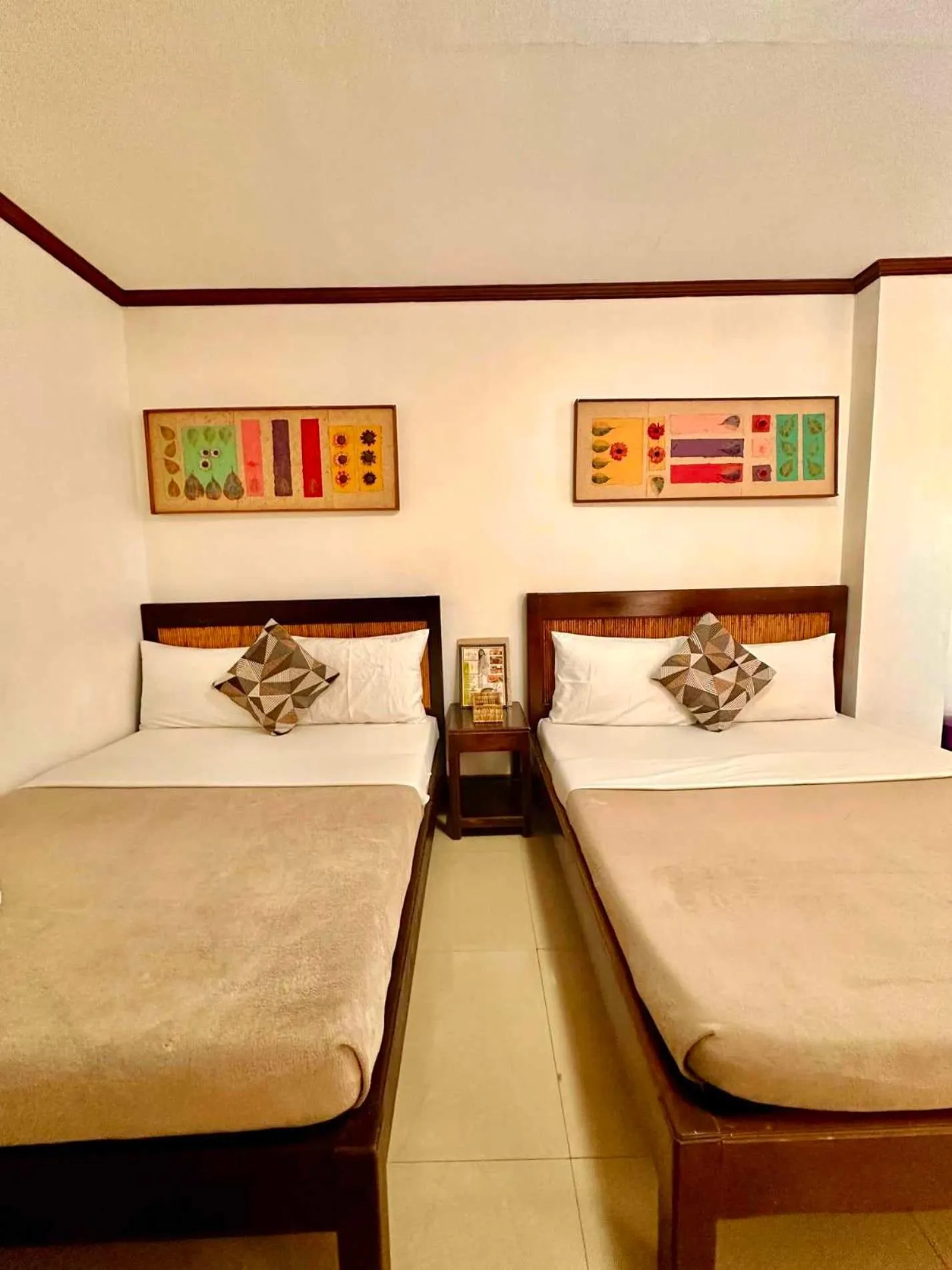 Bed in Papierus Pensionne