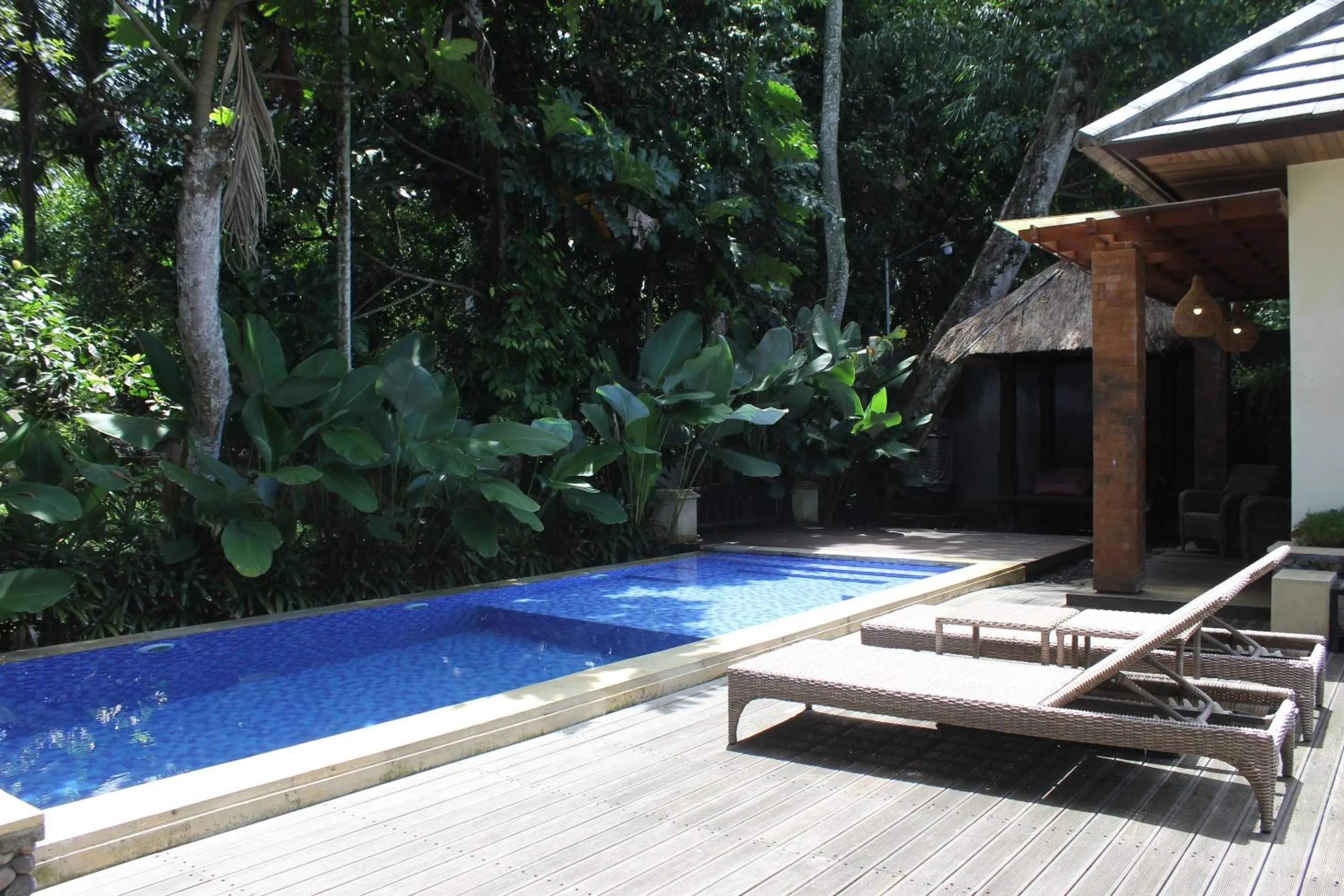 Swimming pool in Belvilla Dhyana Kutir Seseh Beach