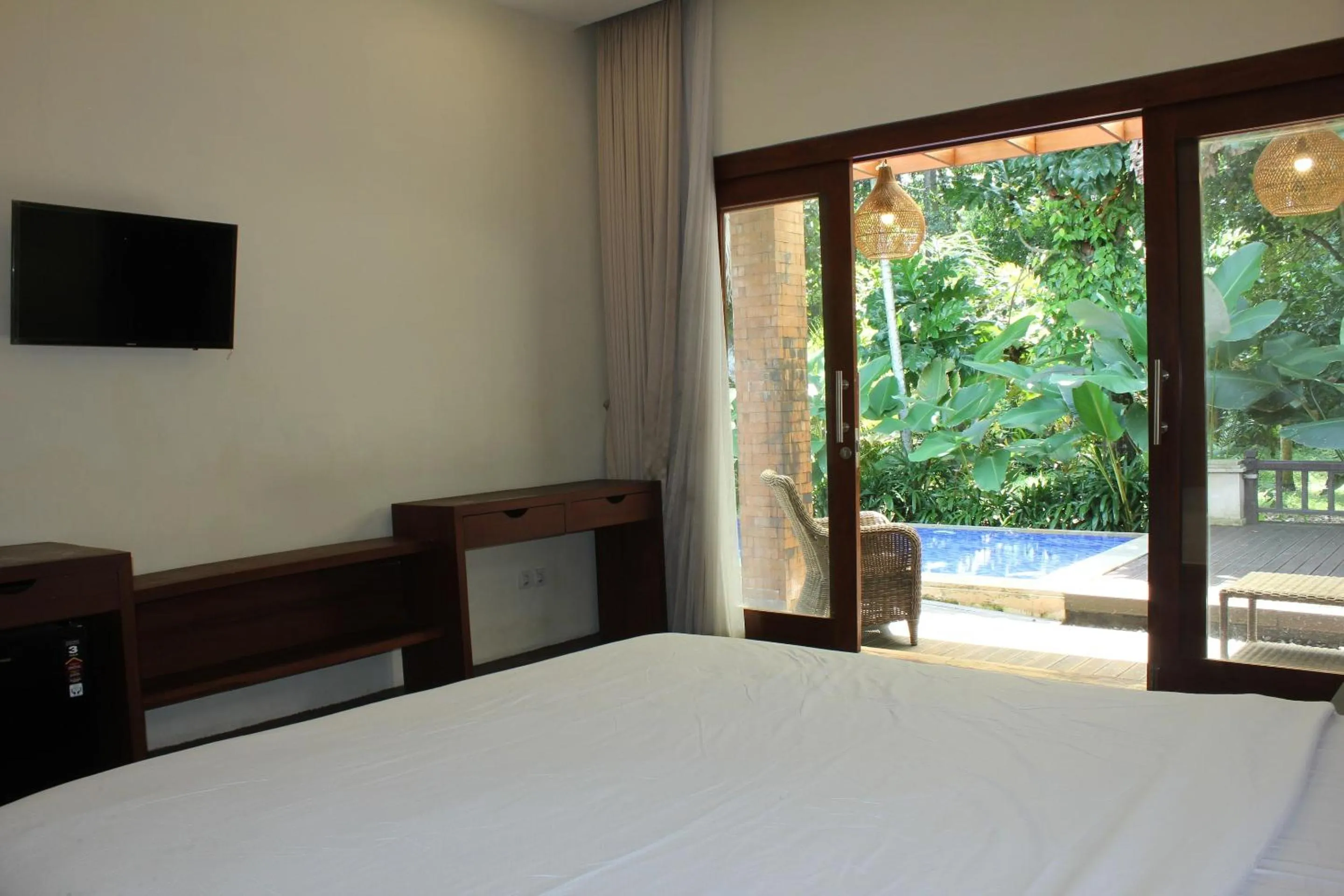 Bedroom, Bed in Belvilla Dhyana Kutir Seseh Beach