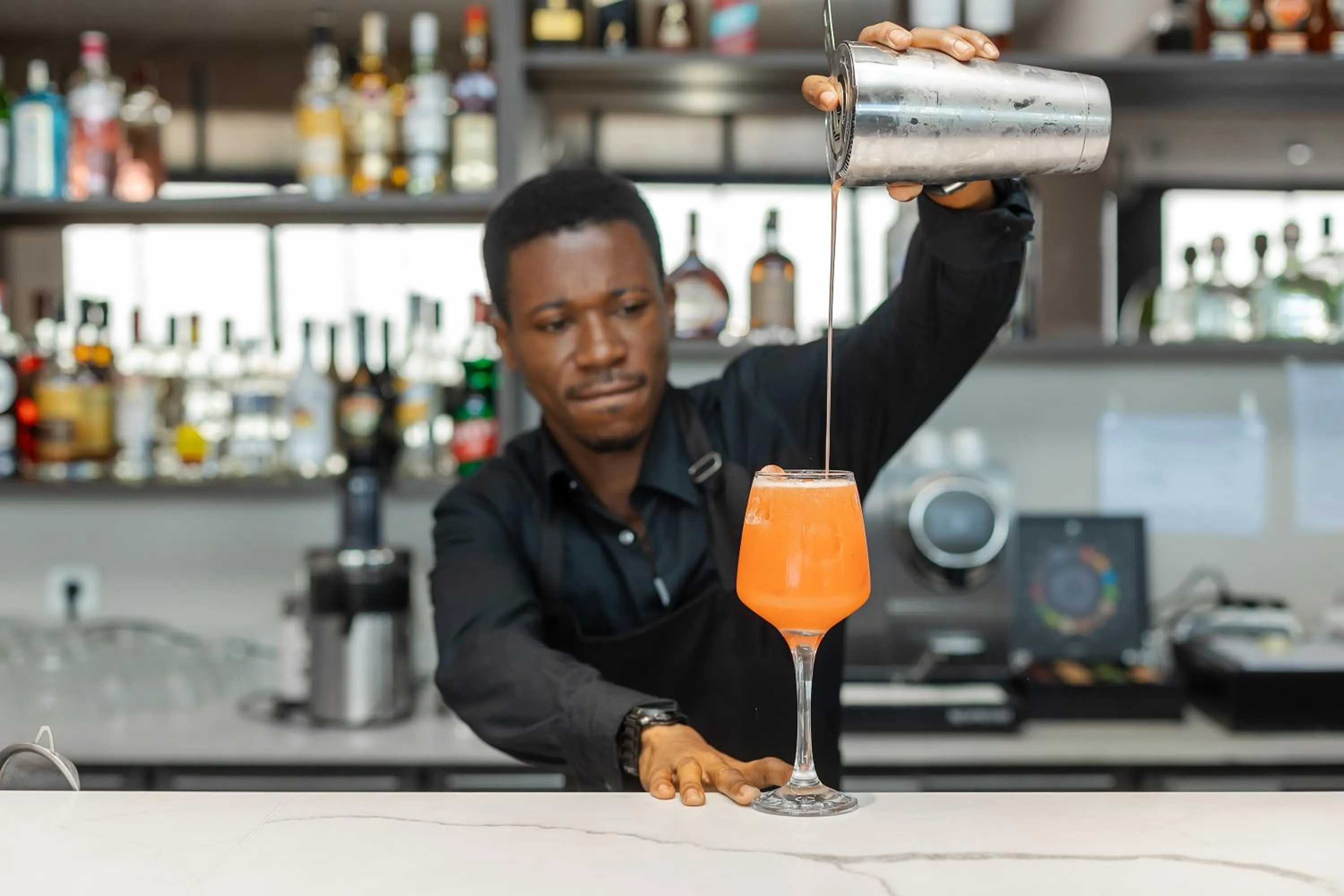 Lounge or bar in La Scala AppartHotel Abidjan