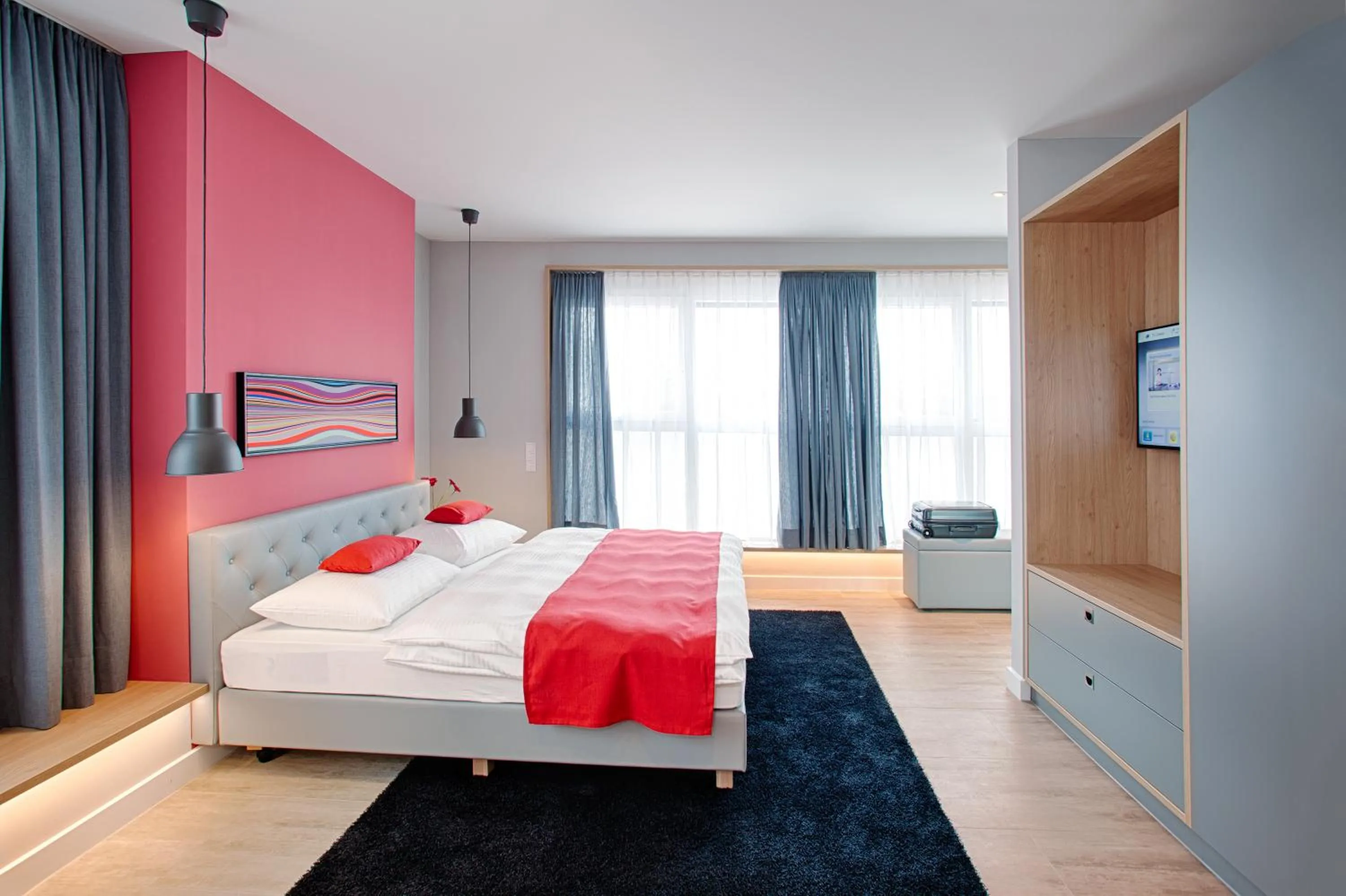 Photo of the whole room, Bed in MLOFT Apartments München