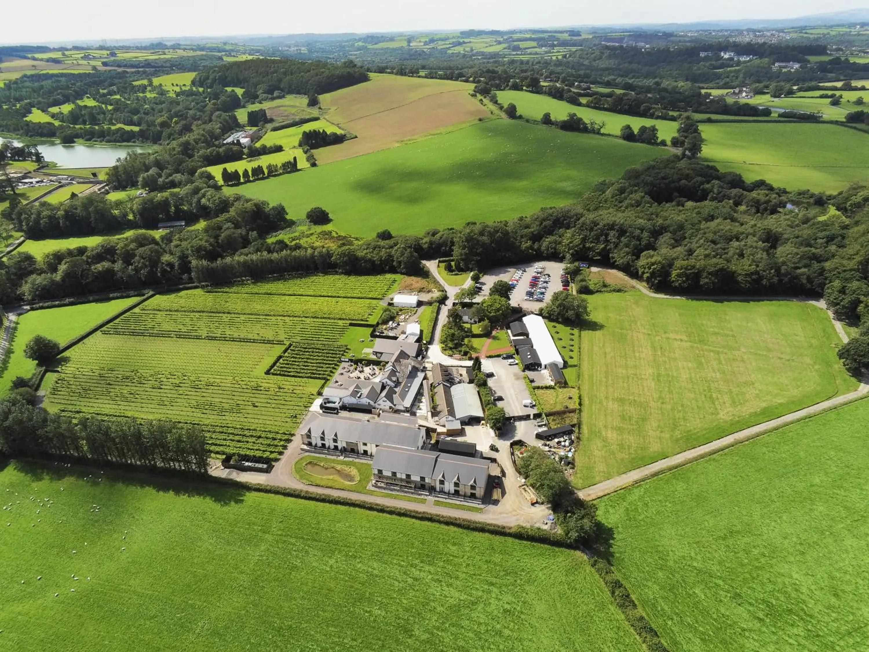 Bird's eye view in Llanerch Vineyard Hotel Bird's eye view in Llanerch Vineyard Hotel