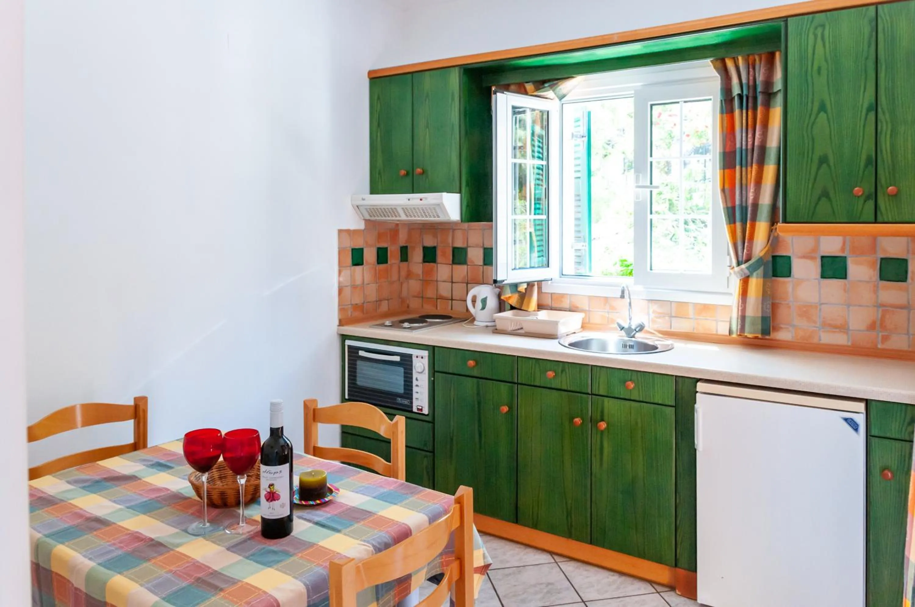 Kitchen or kitchenette in Apart Hotel Blumarin