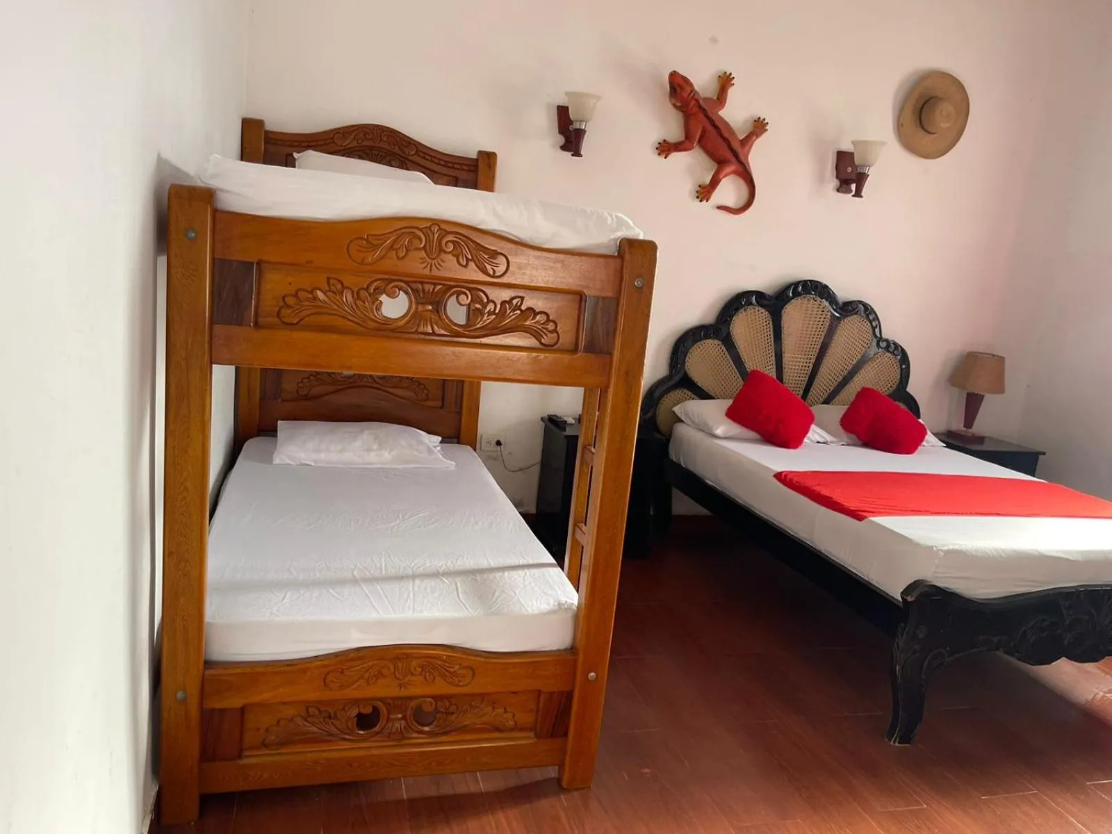Bed in La Casa del Viajero Mompos