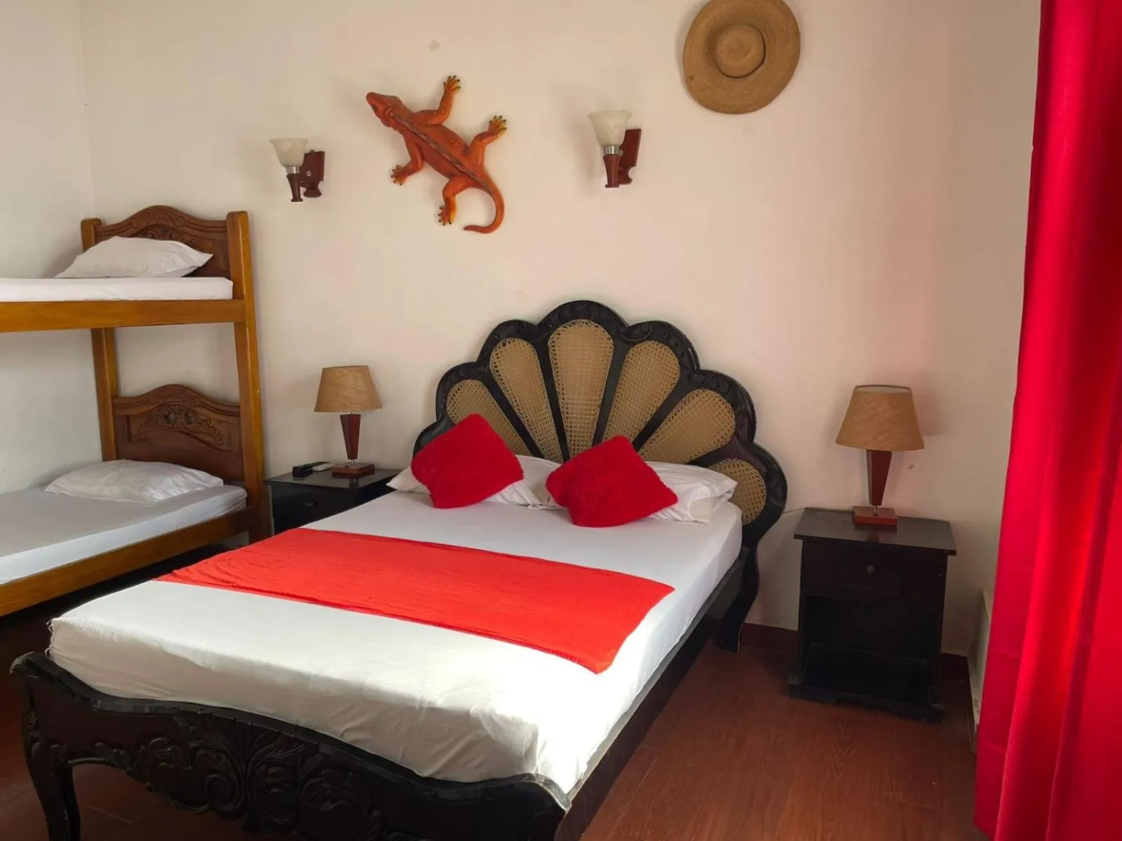 Bed in La Casa del Viajero Mompos